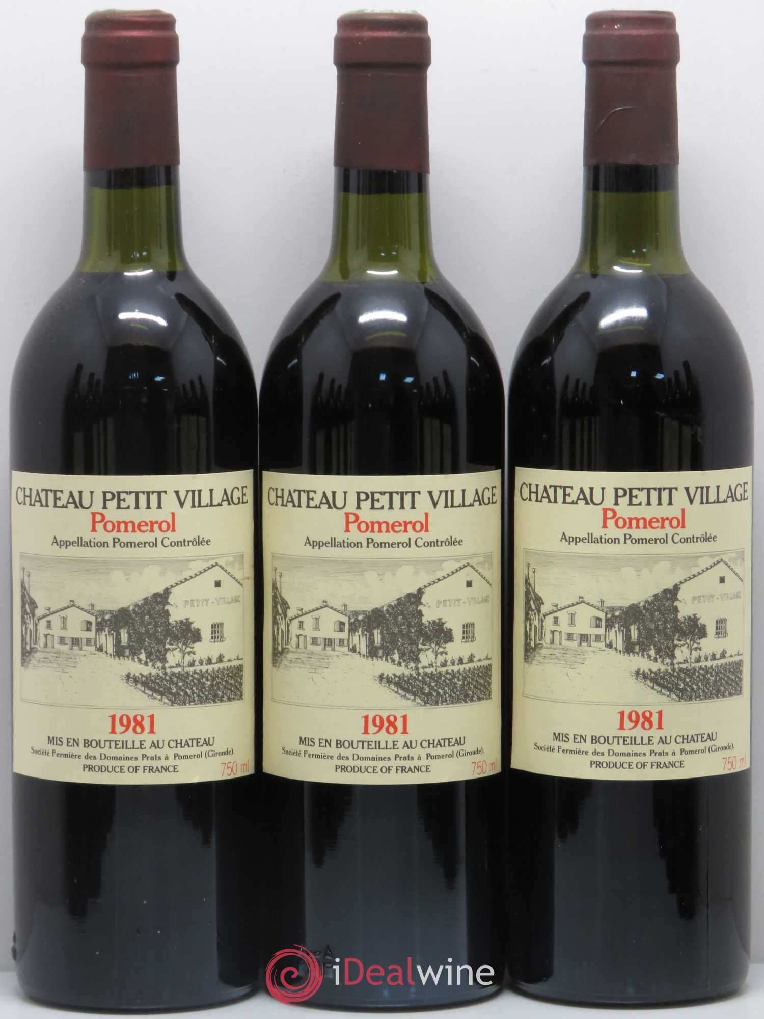 Château Petit Village 1981 - Lot de 12 bouteilles - 1