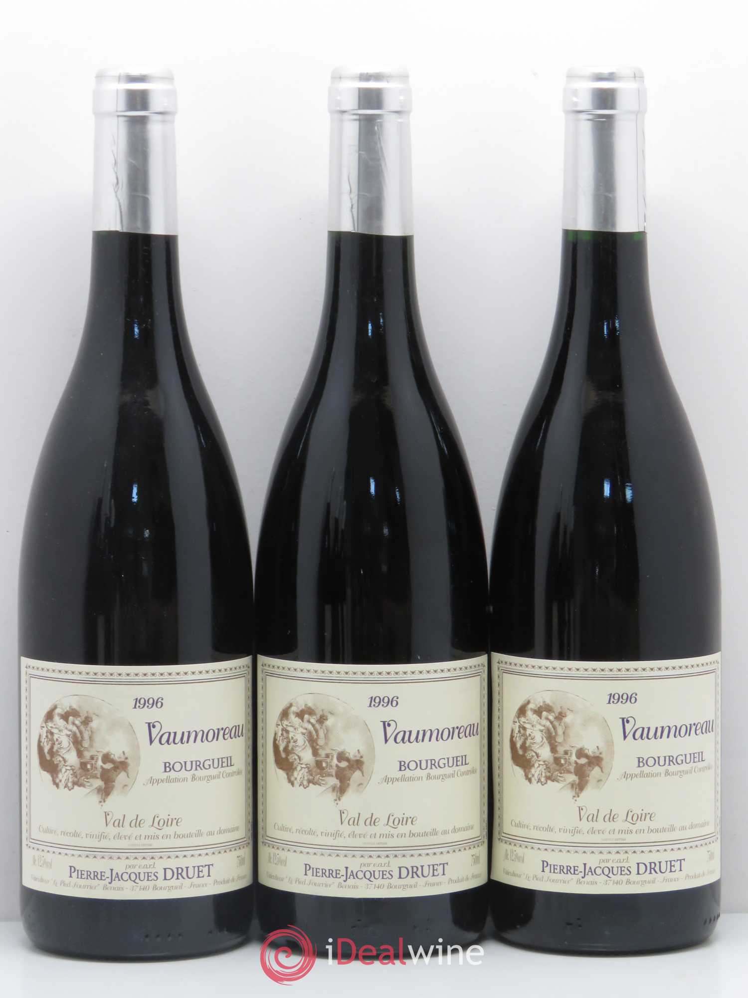 Bourgueil Vaumoreau Pierre Jacques Druet 1996 - Posten von 6 Flaschen - 1