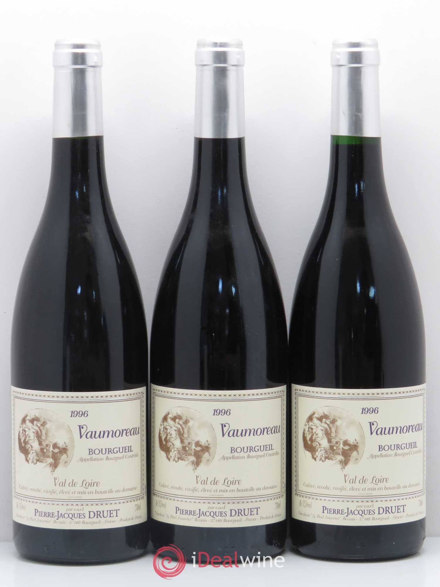 Bourgueil Vaumoreau Pierre Jacques Druet 1996 - Posten von 6 Flaschen - 2