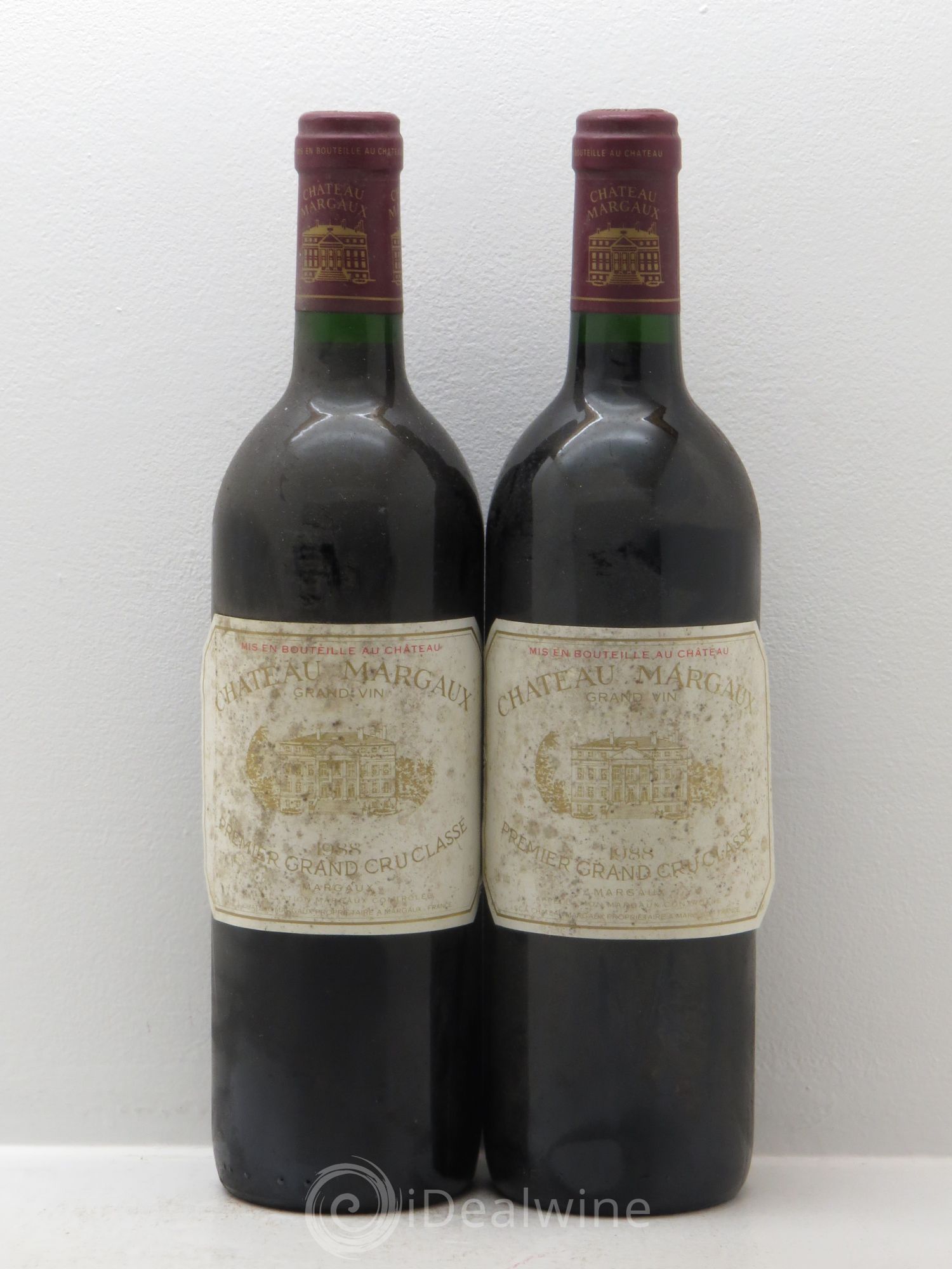 Château Margaux 1er Grand Cru Classé 1988 - Lot de 2 bouteilles - 0