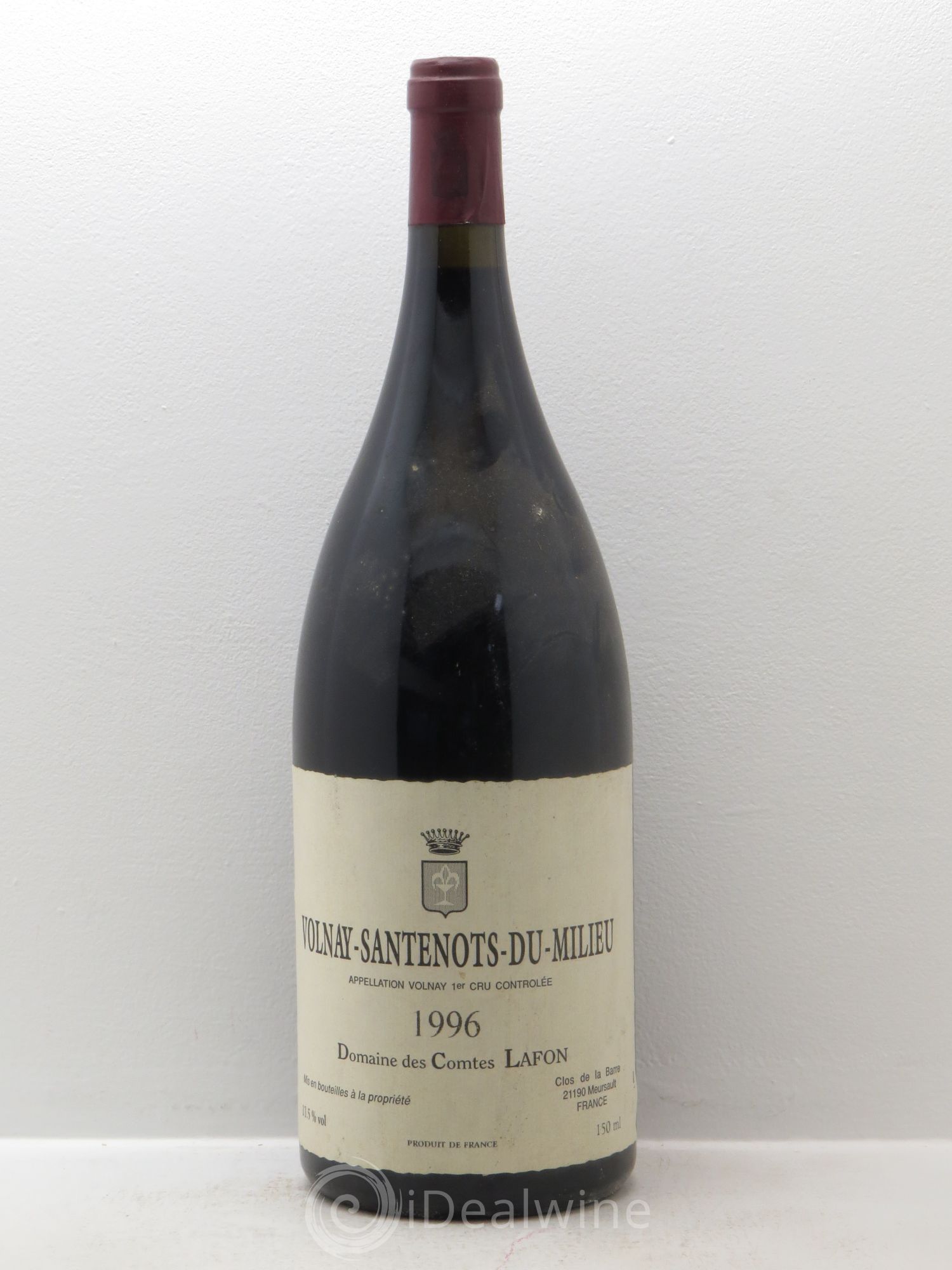 Volnay 1er Cru Santenots du Milieu Comtes Lafon (Domaine des) 1996 - Lot de 1 magnum - 0