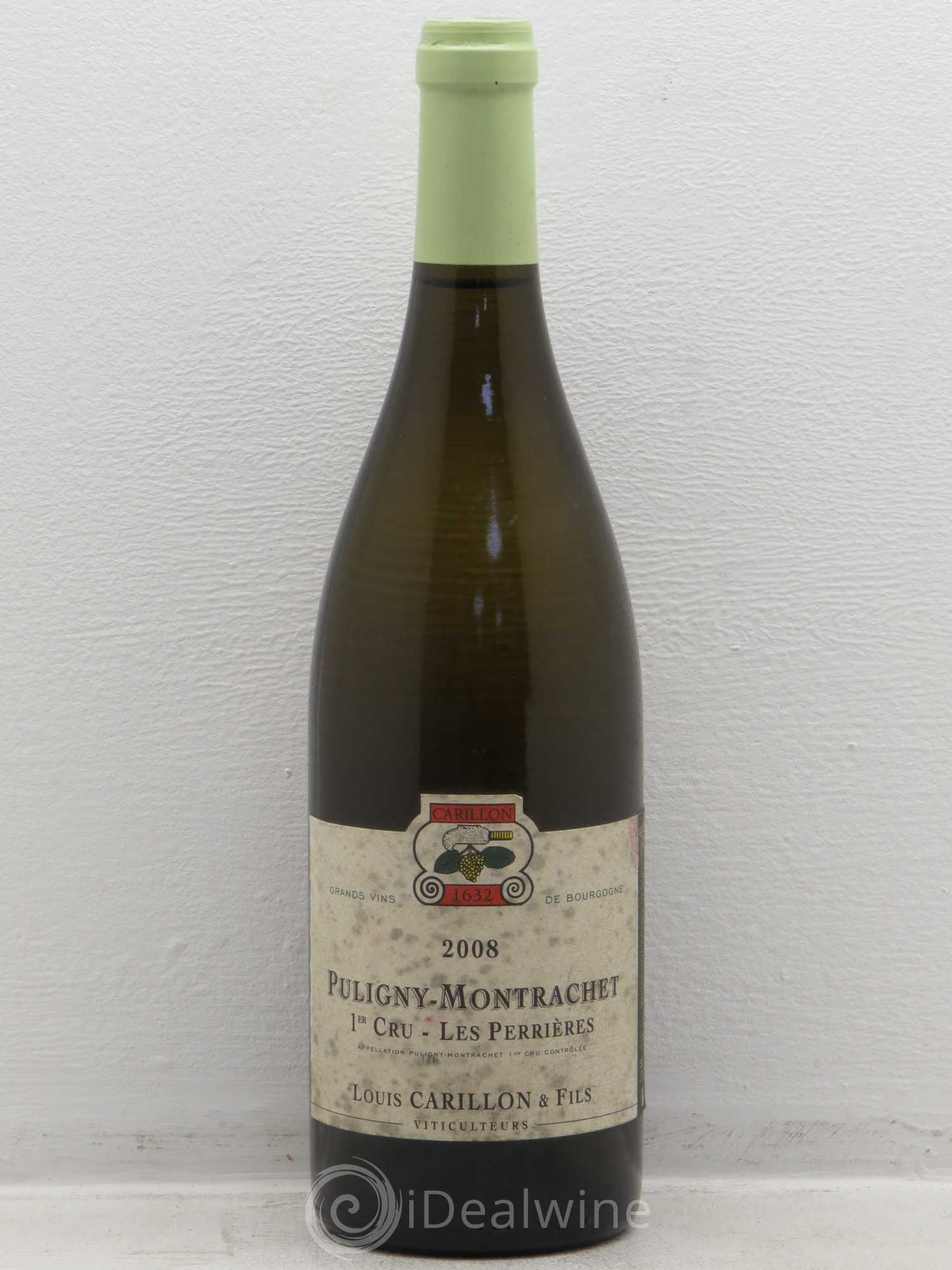 Puligny-Montrachet 1er Cru Les Perrières Louis Carillon & Fils 2008 - Lot de 1 bouteille - 0