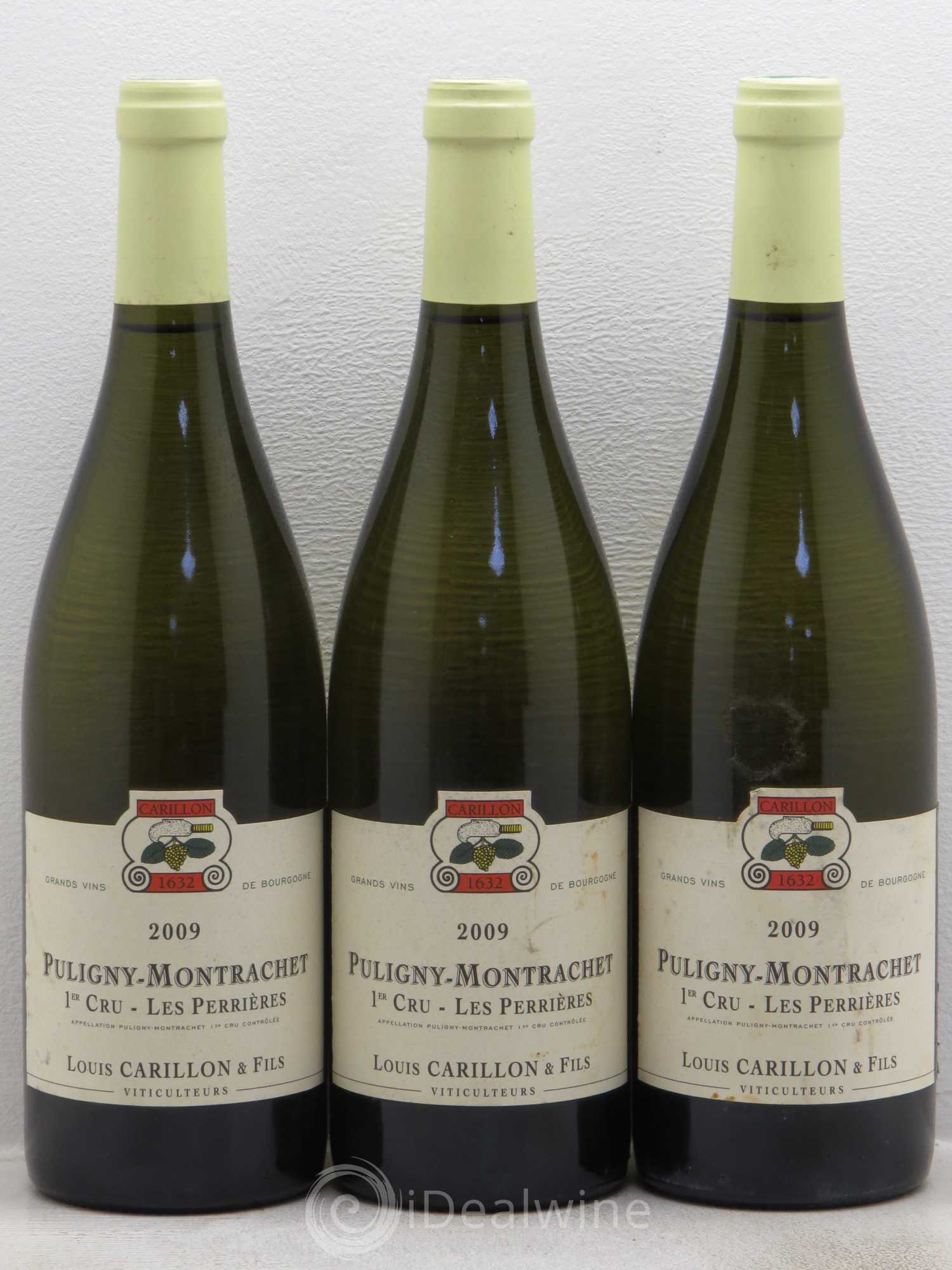 Puligny-Montrachet 1er Cru Les Perrières Louis Carillon & Fils 2009 - Lot de 3 bouteilles - 0