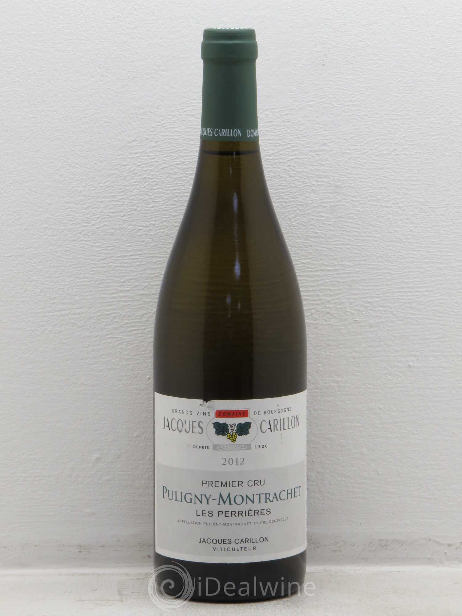 Puligny-Montrachet 1er Cru Les Perrieres Jacques Carillon 2012 - Posten von 1 Flasche - 0