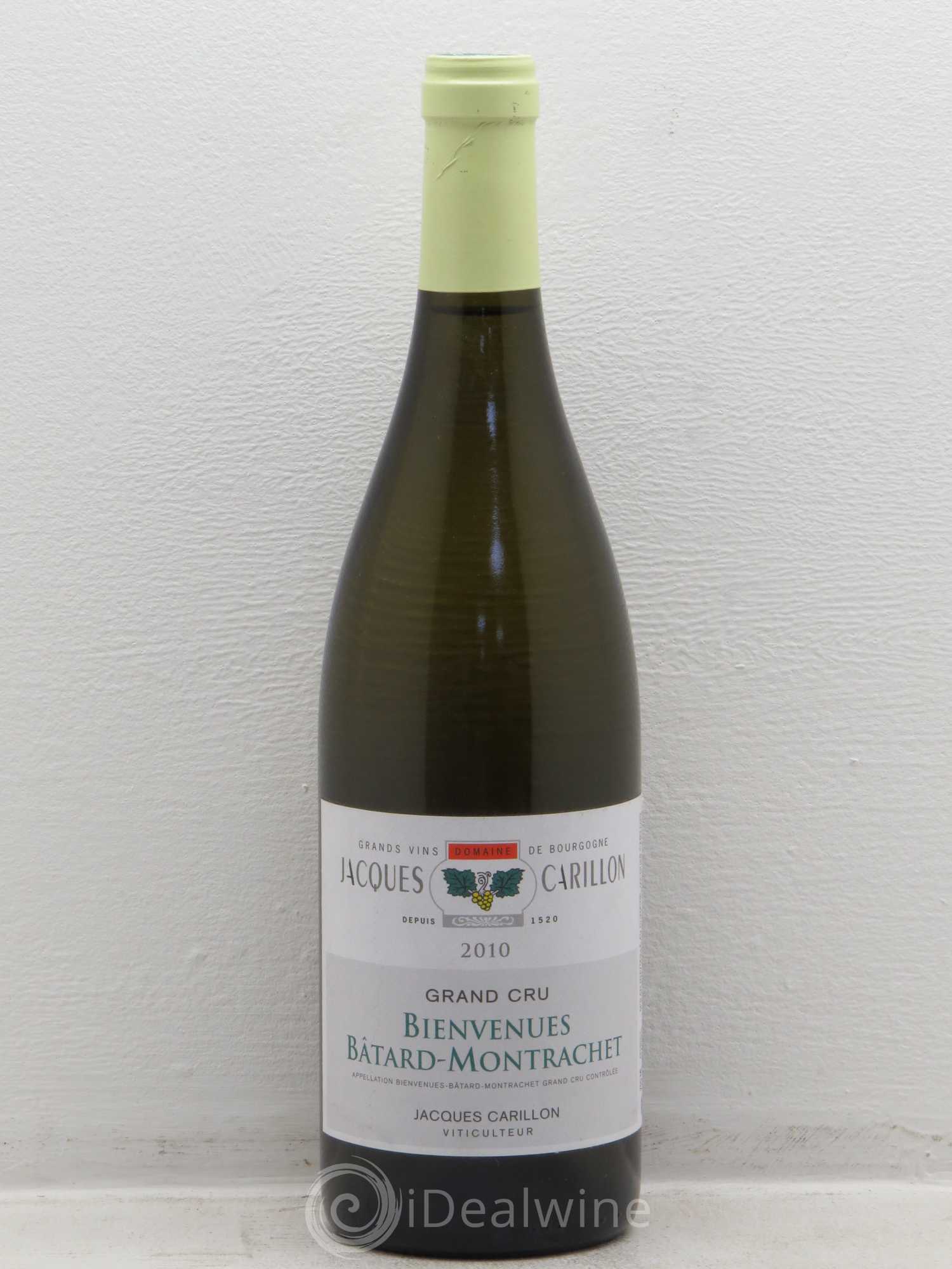 Bienvenues-Bâtard-Montrachet Grand Cru Jacques Carillon 2010 - Lot de 1 bouteille - 0