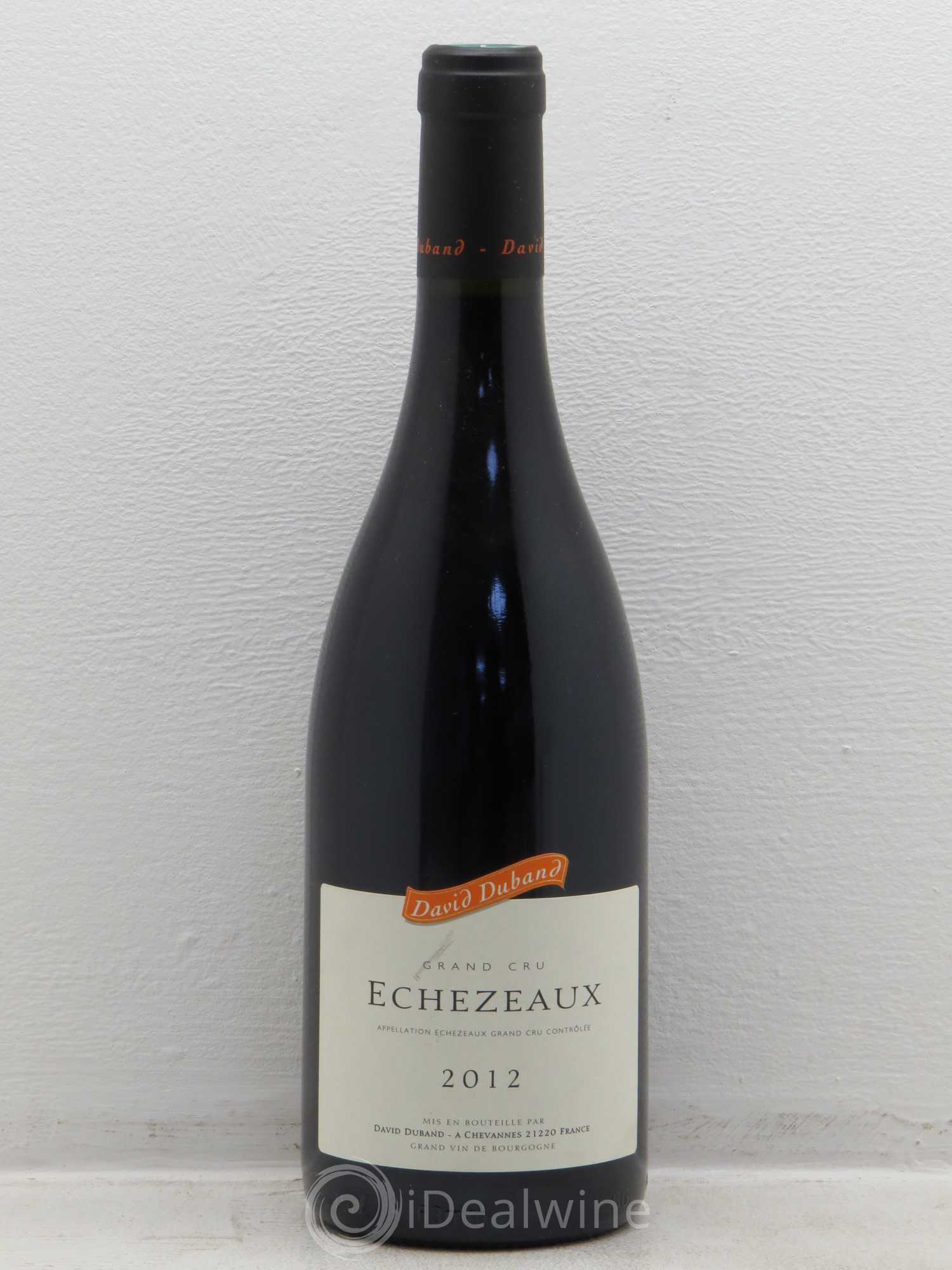 Echezeaux Grand Cru David Duband (Domaine) 2012 - Lot de 1 bouteille - 0