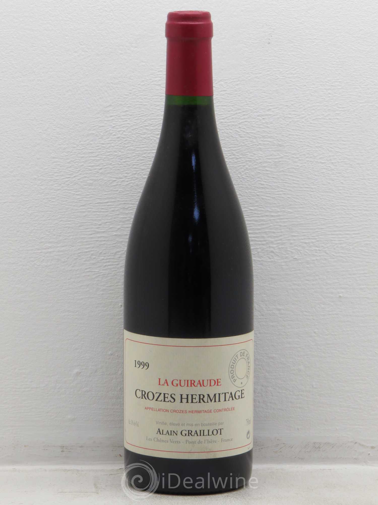 Crozes-Hermitage La Guiraude Domaine Graillot 1999 - Lot de 1 bouteille - 0