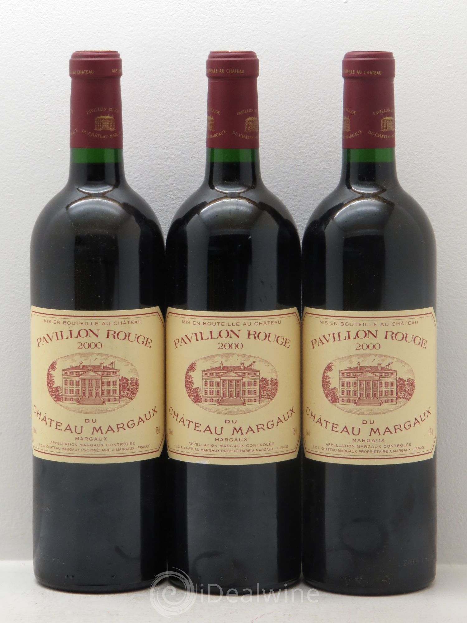 Pavillon Rouge du Château Margaux Second Vin 2000 - Lot de 3 bouteilles - 0