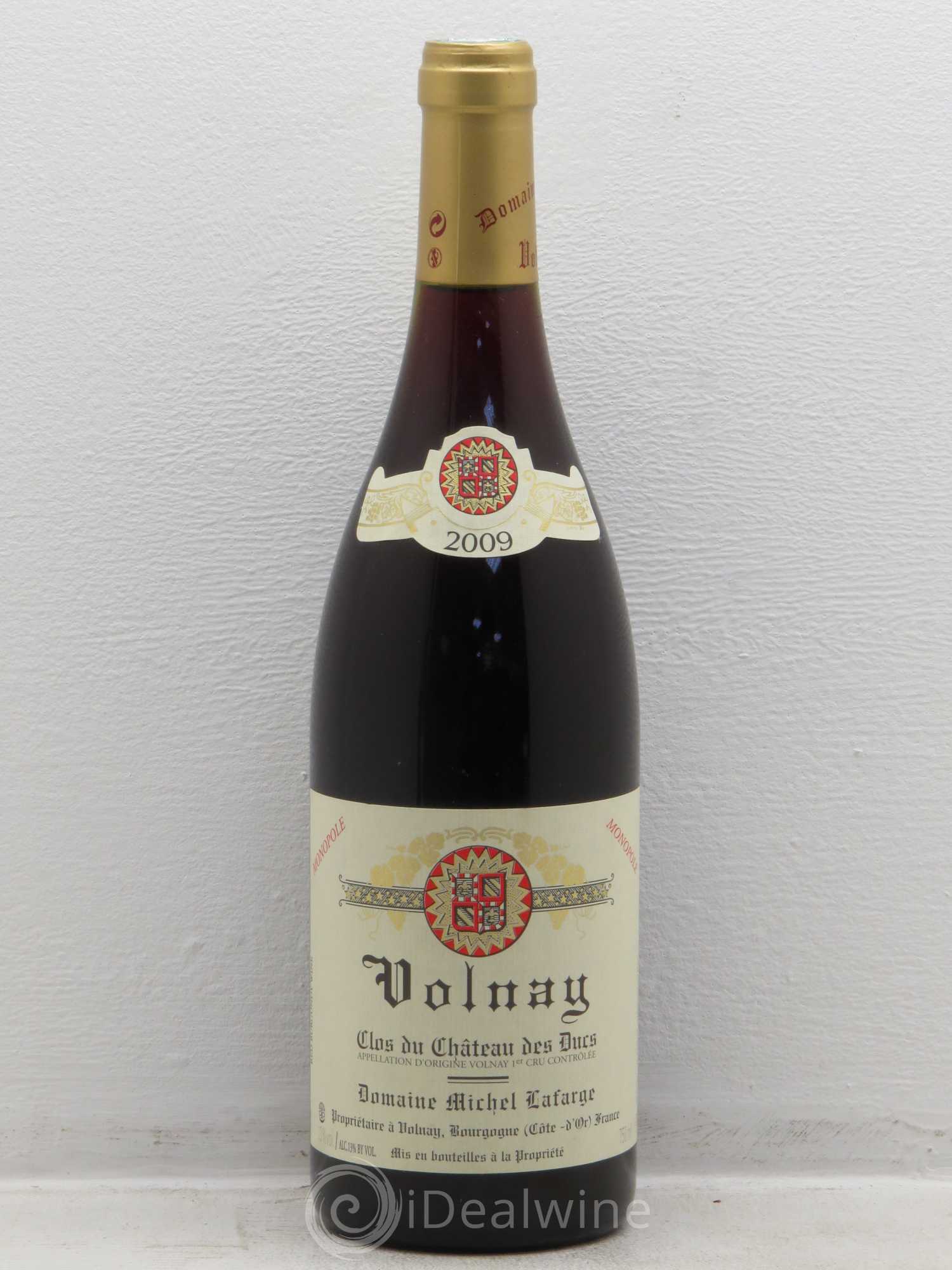 Volnay 1er Cru Clos du Château des Ducs Lafarge (Domaine) 2009 - Lot de 1 bouteille - 0