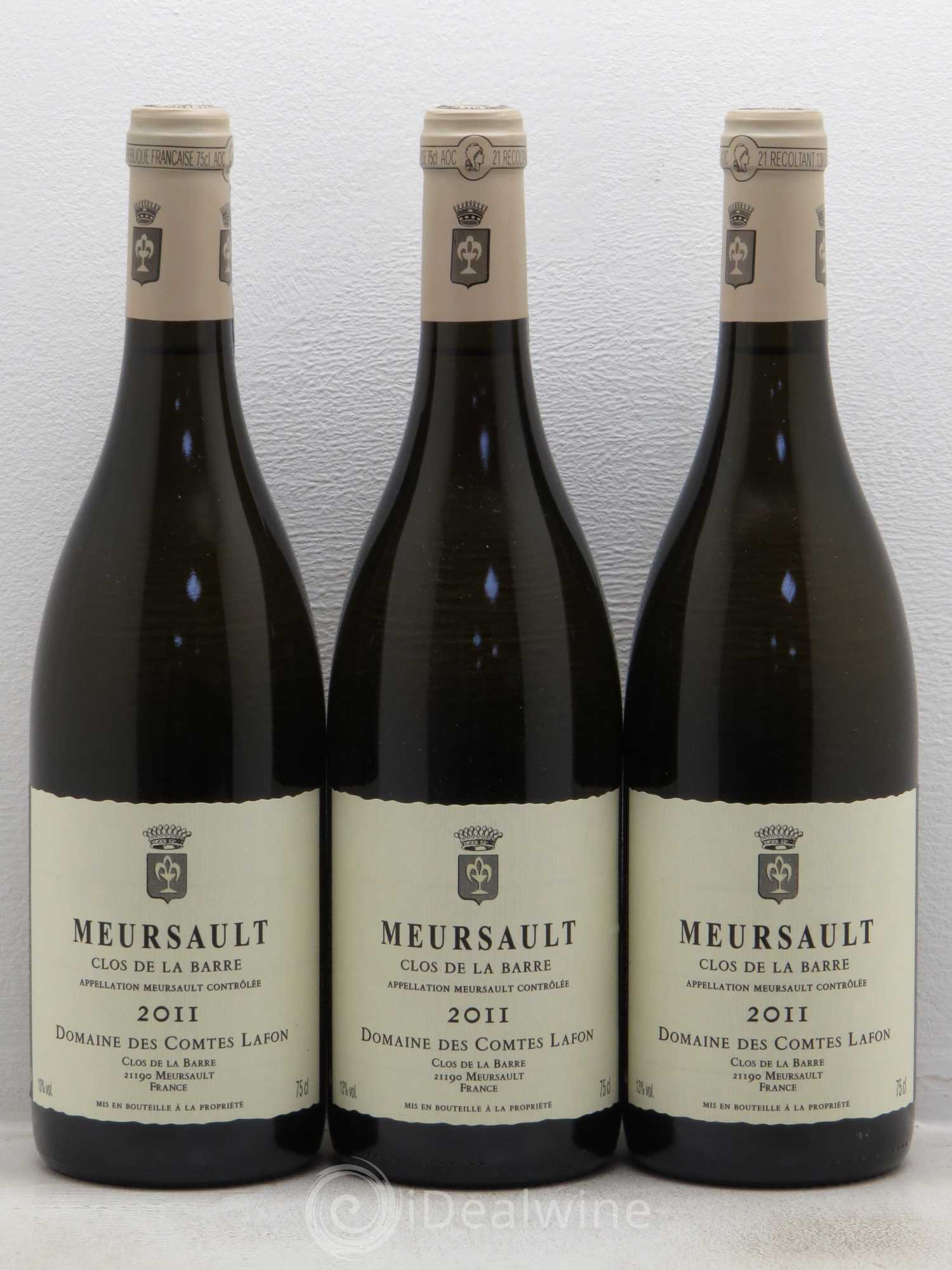 Meursault Clos de la Barre Comtes Lafon (Domaine des) 2011 - Lot de 3 bouteilles - 0