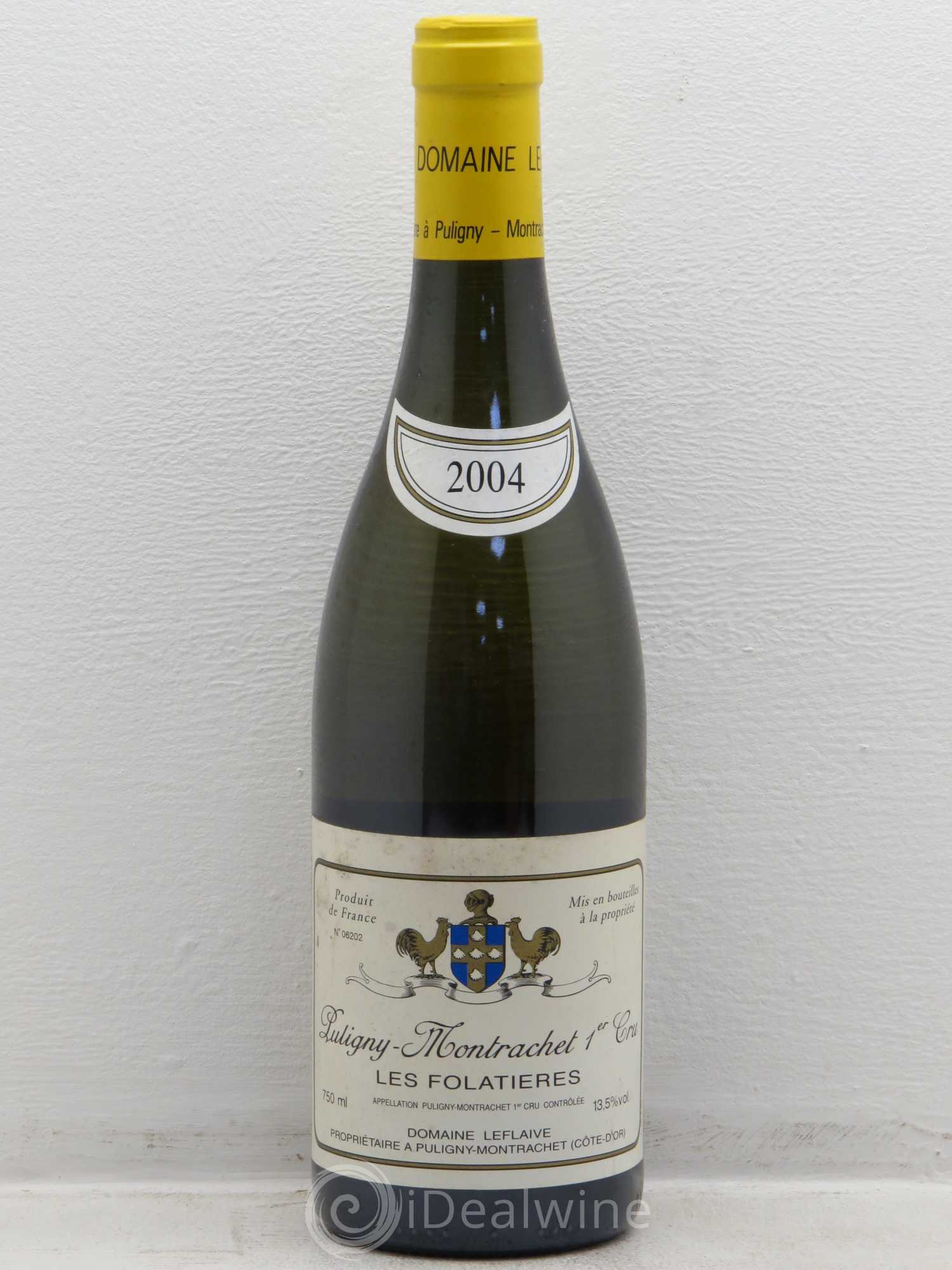 Puligny-Montrachet 1er Cru Les Folatières Leflaive (Domaine) 2004 - Lot de 1 bouteille - 0