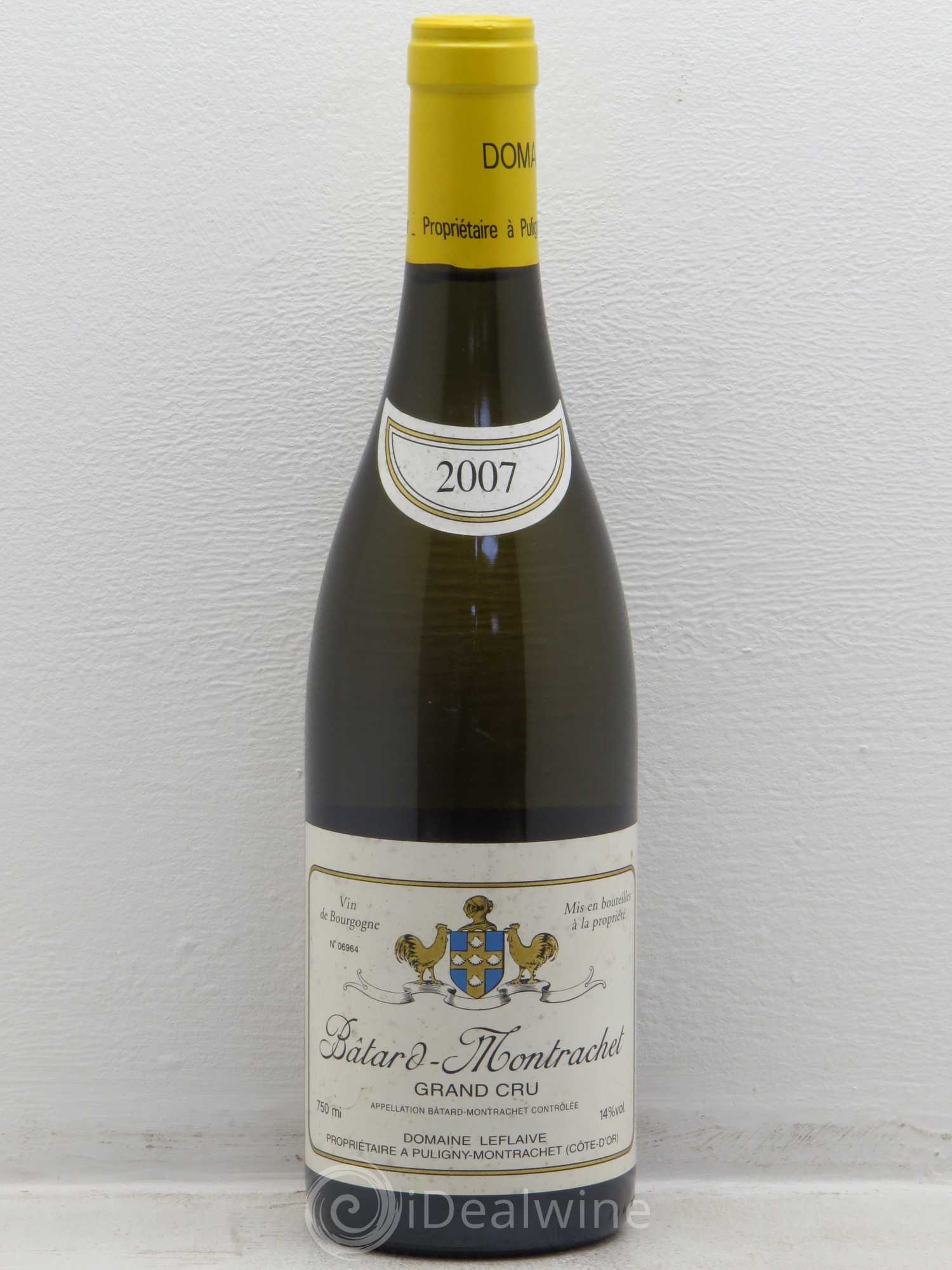 Bâtard-Montrachet Grand Cru Leflaive (Domaine) 2007 - Lot de 1 bouteille - 0