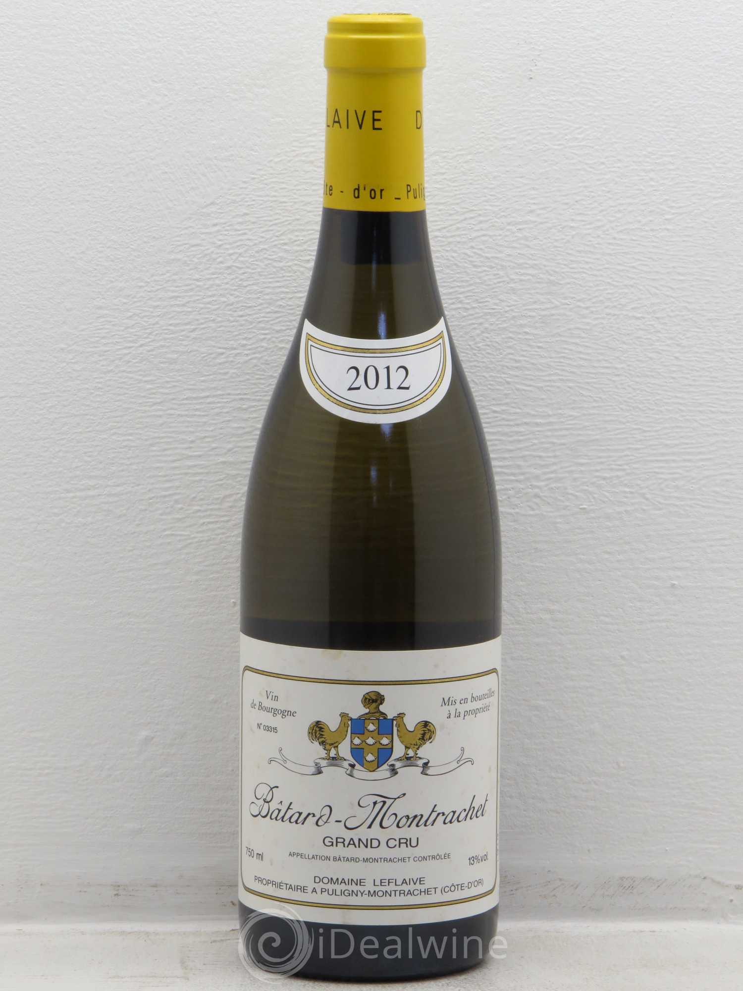 Bâtard-Montrachet Grand Cru Leflaive (Domaine) 2012 - Lot de 1 bouteille - 0
