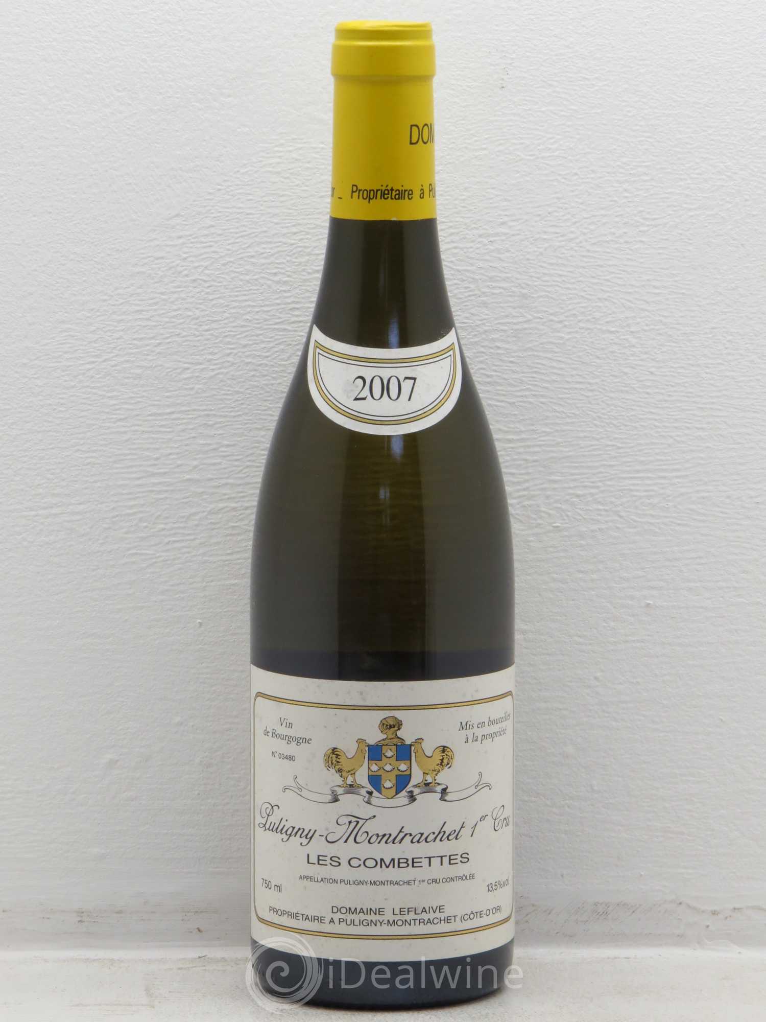 Puligny-Montrachet 1er Cru Les Combettes Leflaive (Domaine) 2007 - Lot de 1 bouteille - 0