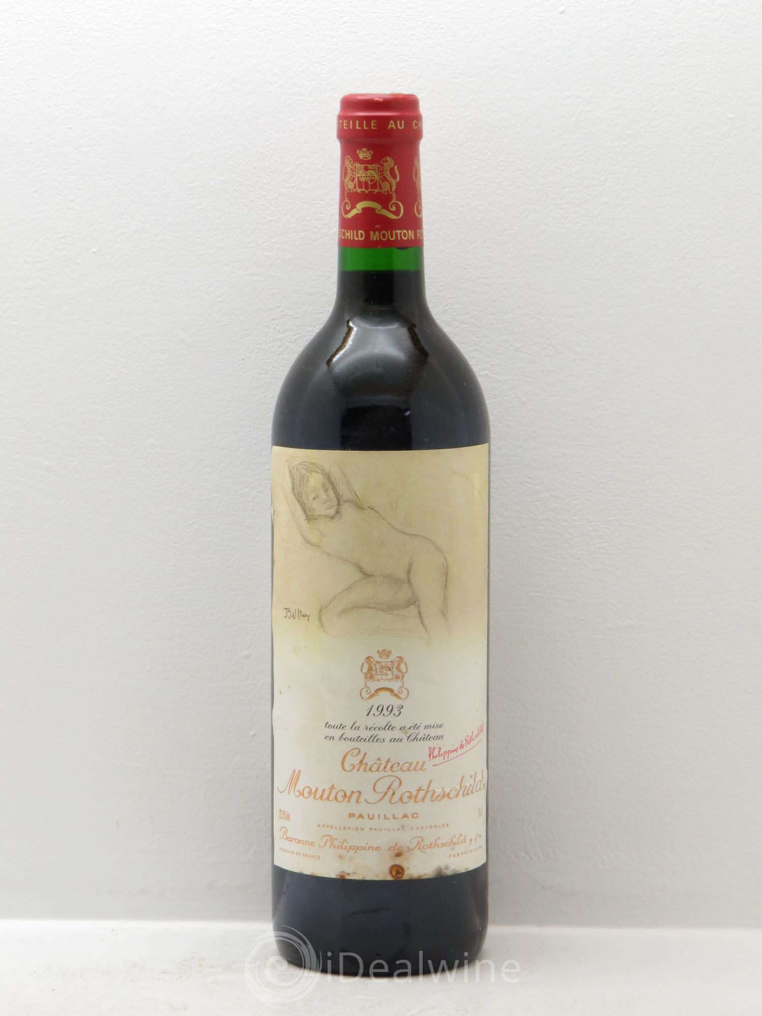 Château Mouton Rothschild 1er Grand Cru Classé 1993 - Lot de 1 bouteille - 0