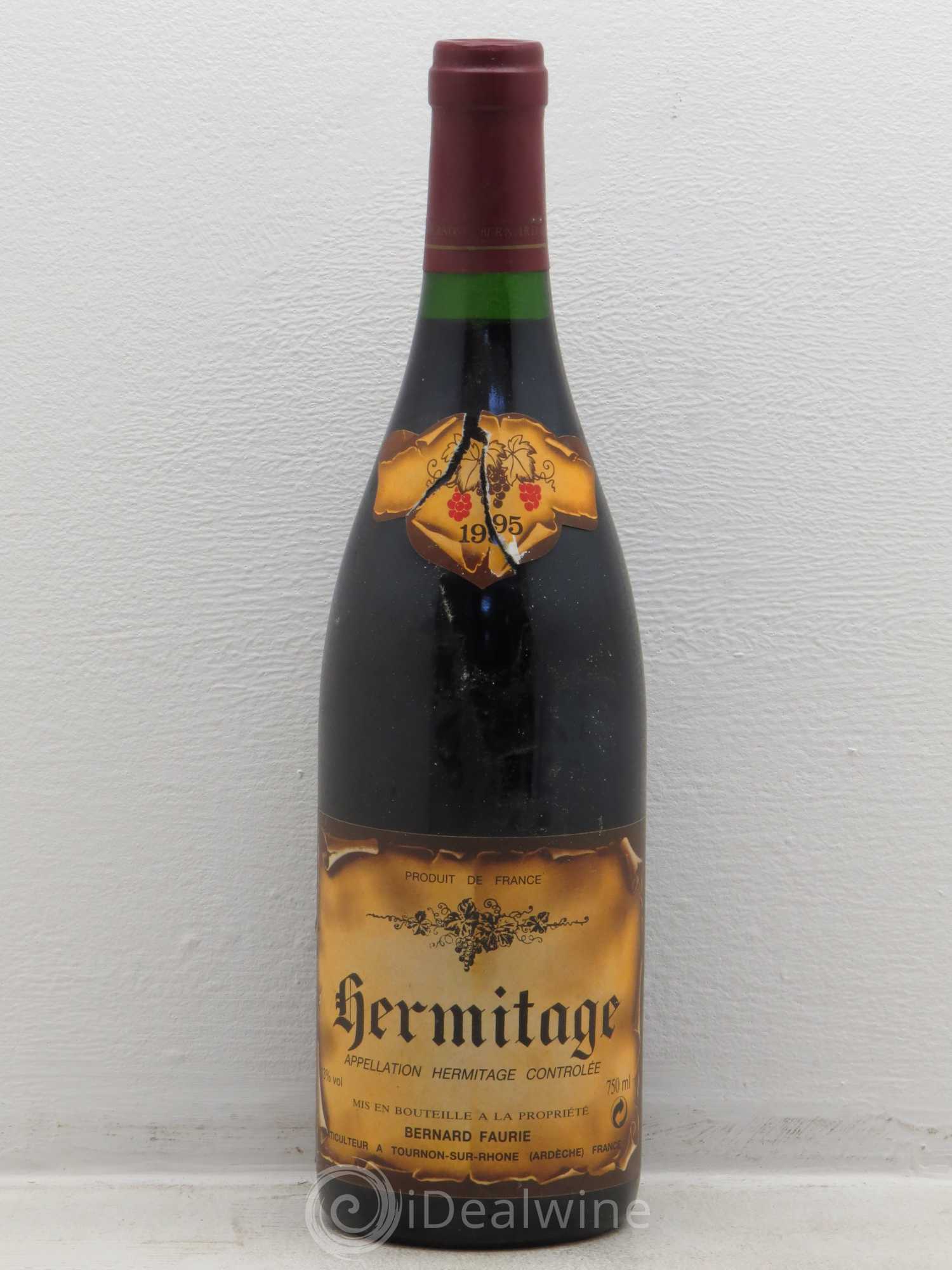Hermitage Faurie 1995 - Lot de 1 bouteille - 0