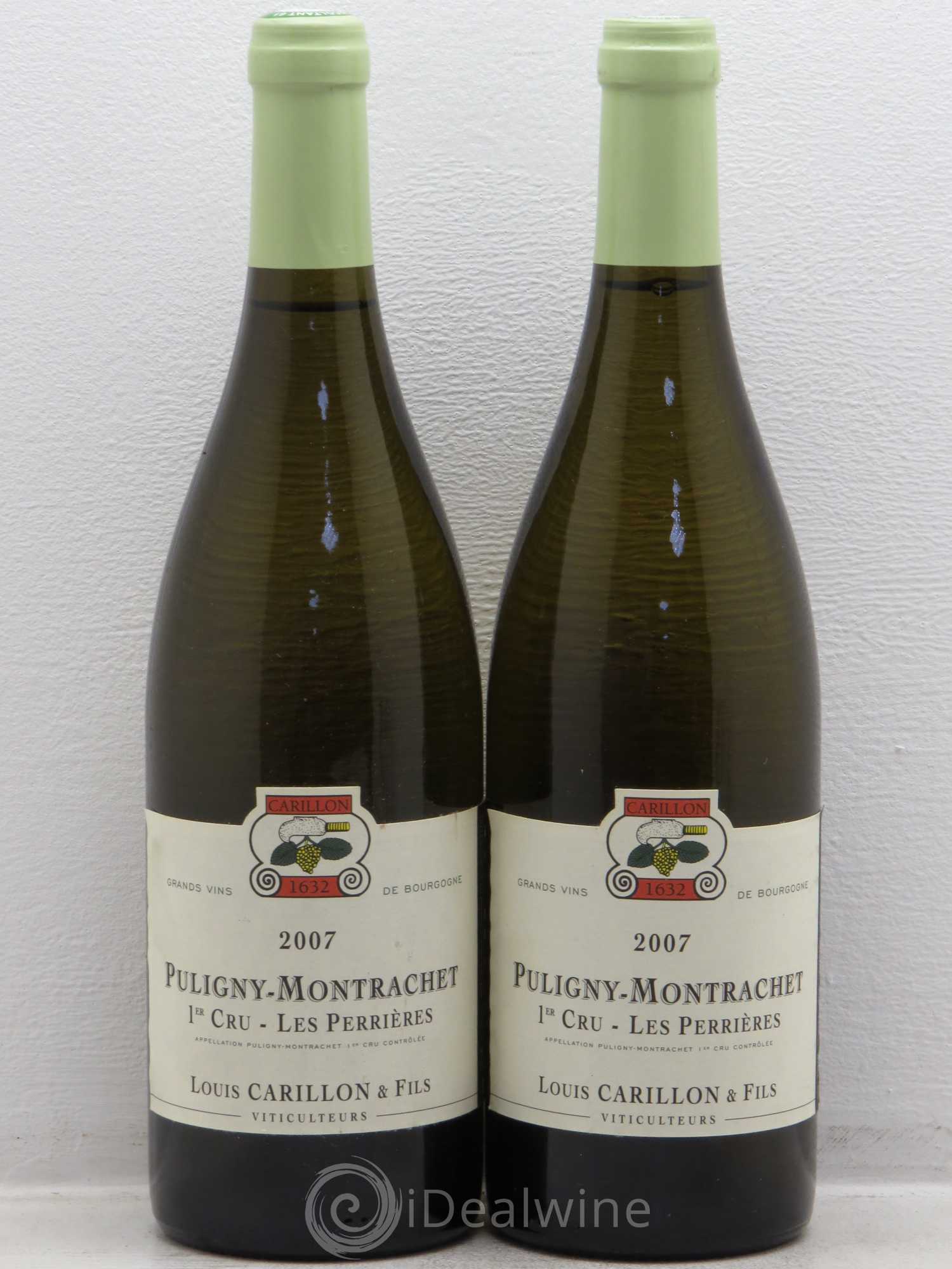 Puligny-Montrachet 1er Cru Les Perrières Louis Carillon & Fils 2007 - Lot de 2 bouteilles - 0