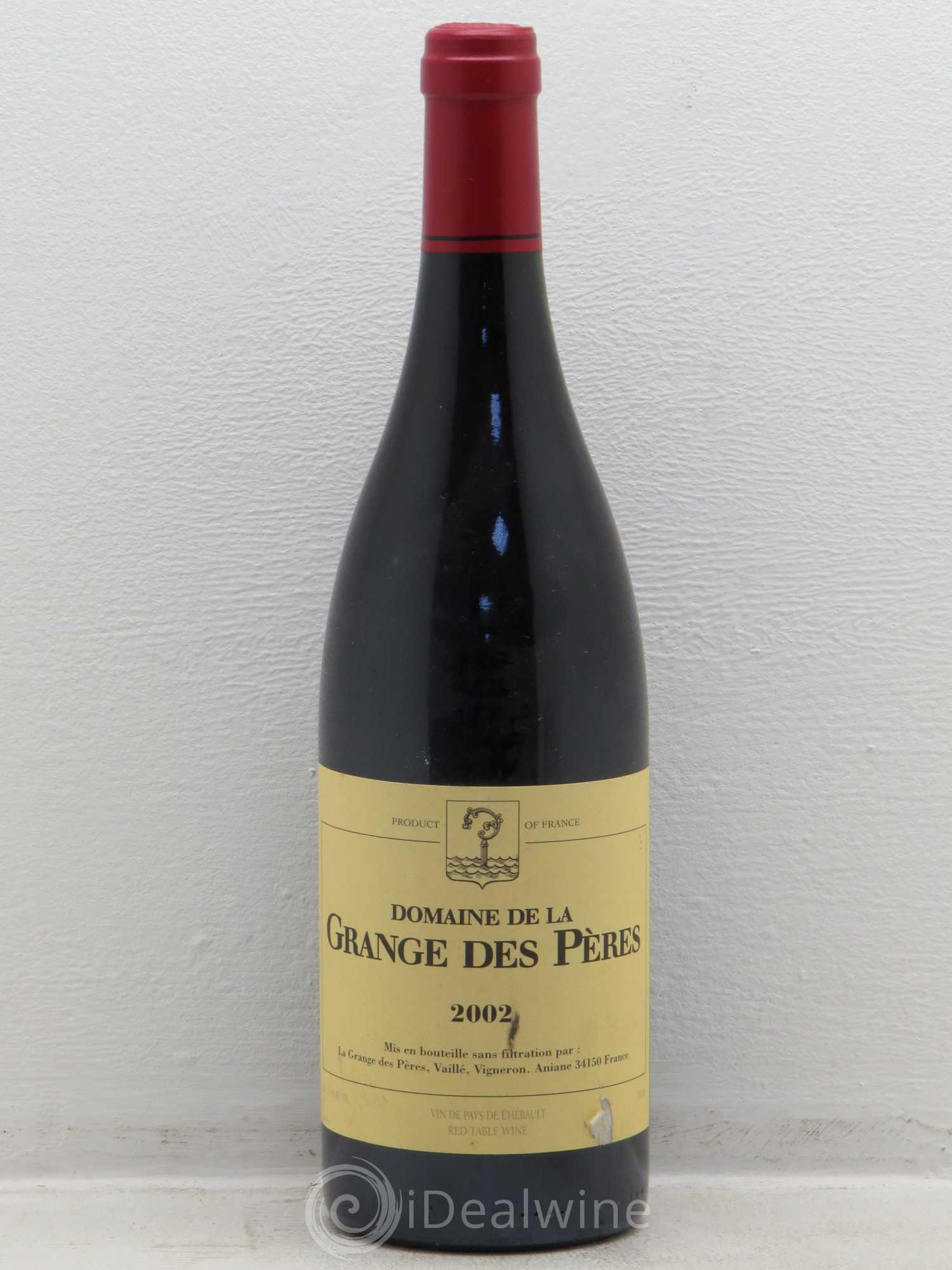 Pays d'Hérault Grange des Pères Laurent Vaillé 2002 - Lot de 1 bouteille - 0
