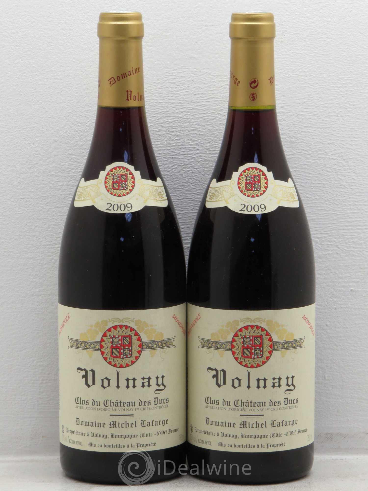 Volnay 1er Cru Clos du Château des Ducs Lafarge (Domaine) 2009 - Lot de 2 bouteilles - 0