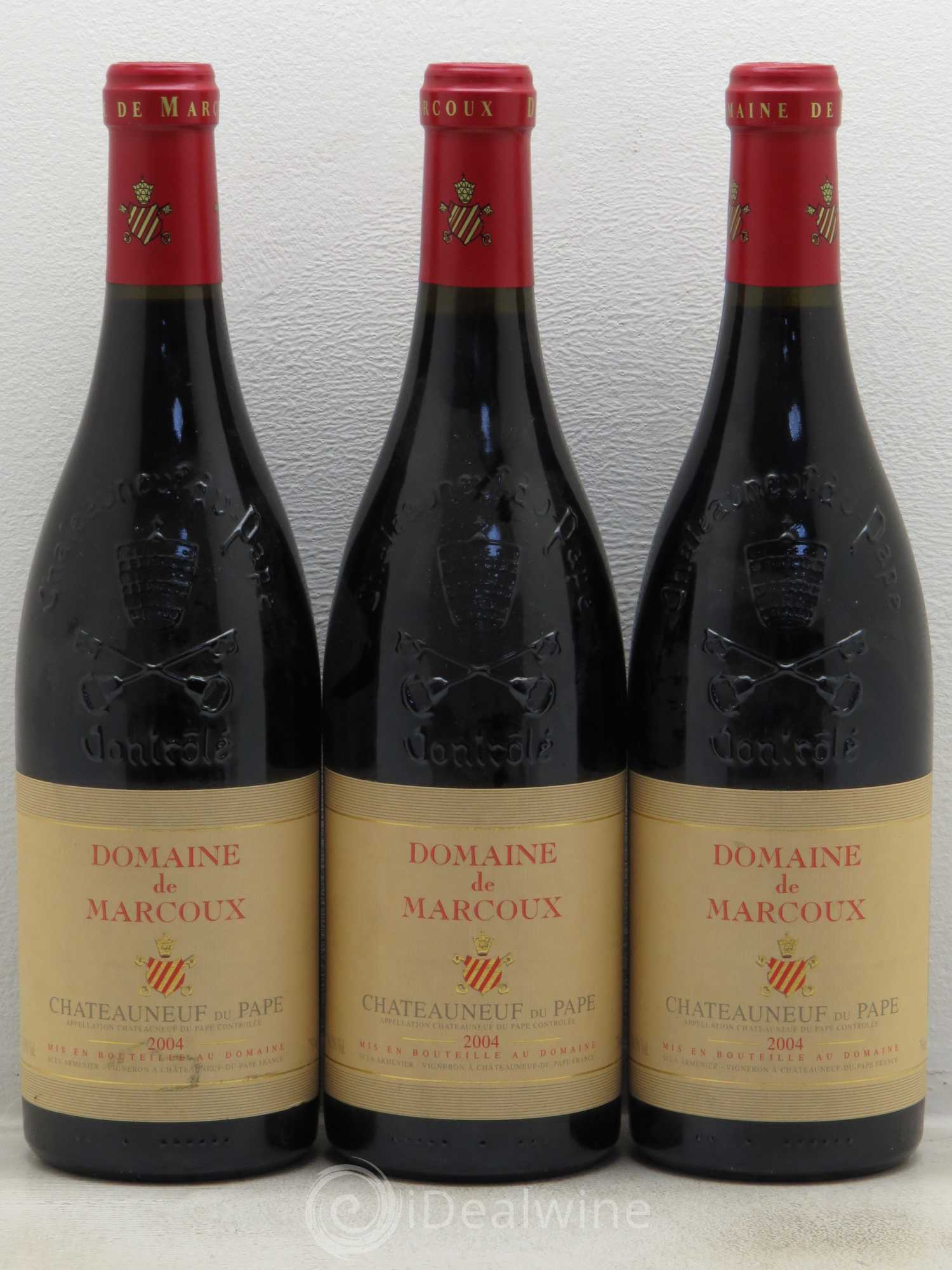 Châteauneuf-du-Pape Marcoux (Domaine de) 2004 - Lot de 3 bouteilles - 0