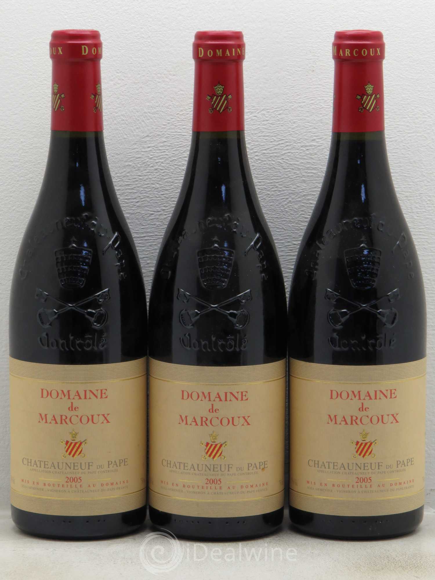 Châteauneuf-du-Pape Marcoux (Domaine de) 2005 - Lot de 3 bouteilles - 0