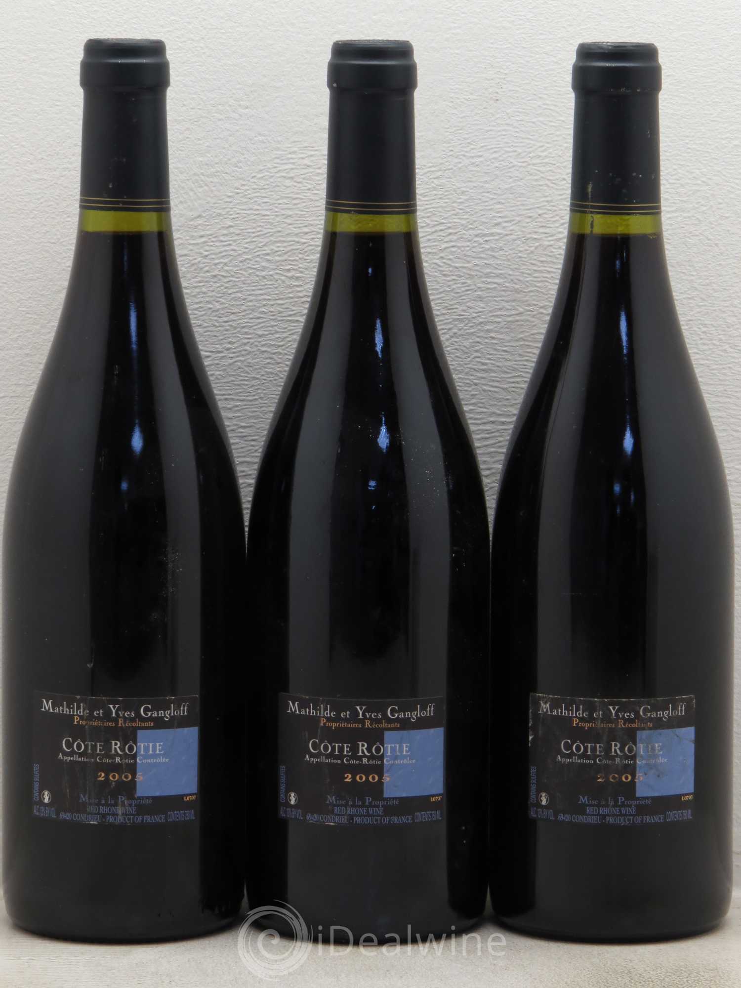 Côte-Rôtie La Barbarine Gangloff (Domaine) 2005 - Lot de 3 bouteilles - 1