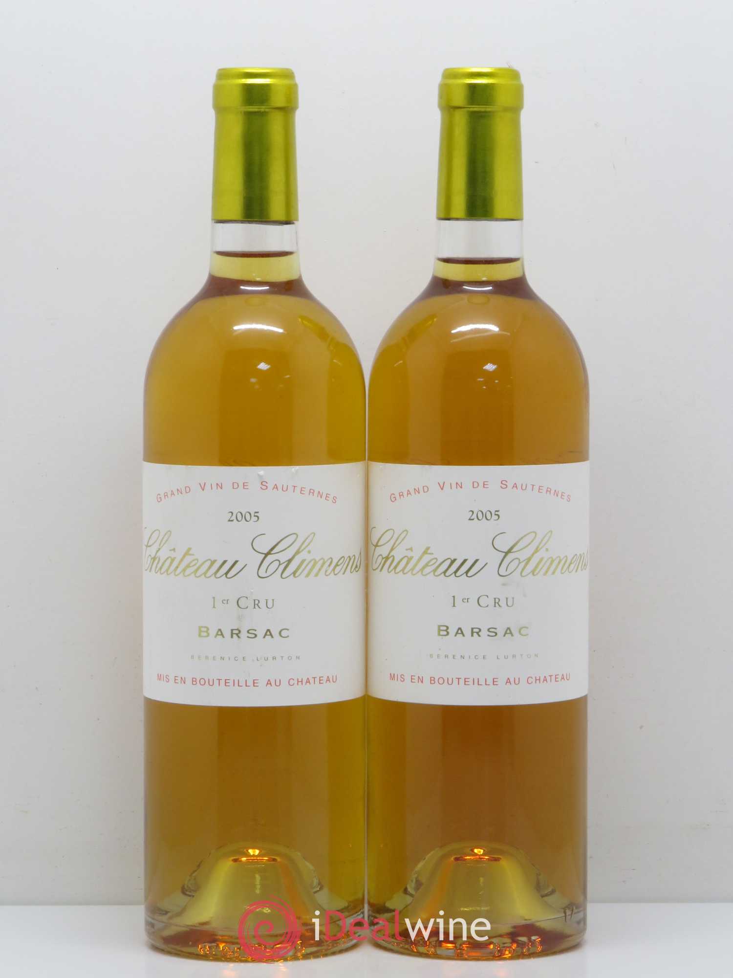 Château Climens 1er Grand Cru Classé 2005 - Lotto di 2 bottiglie - 0
