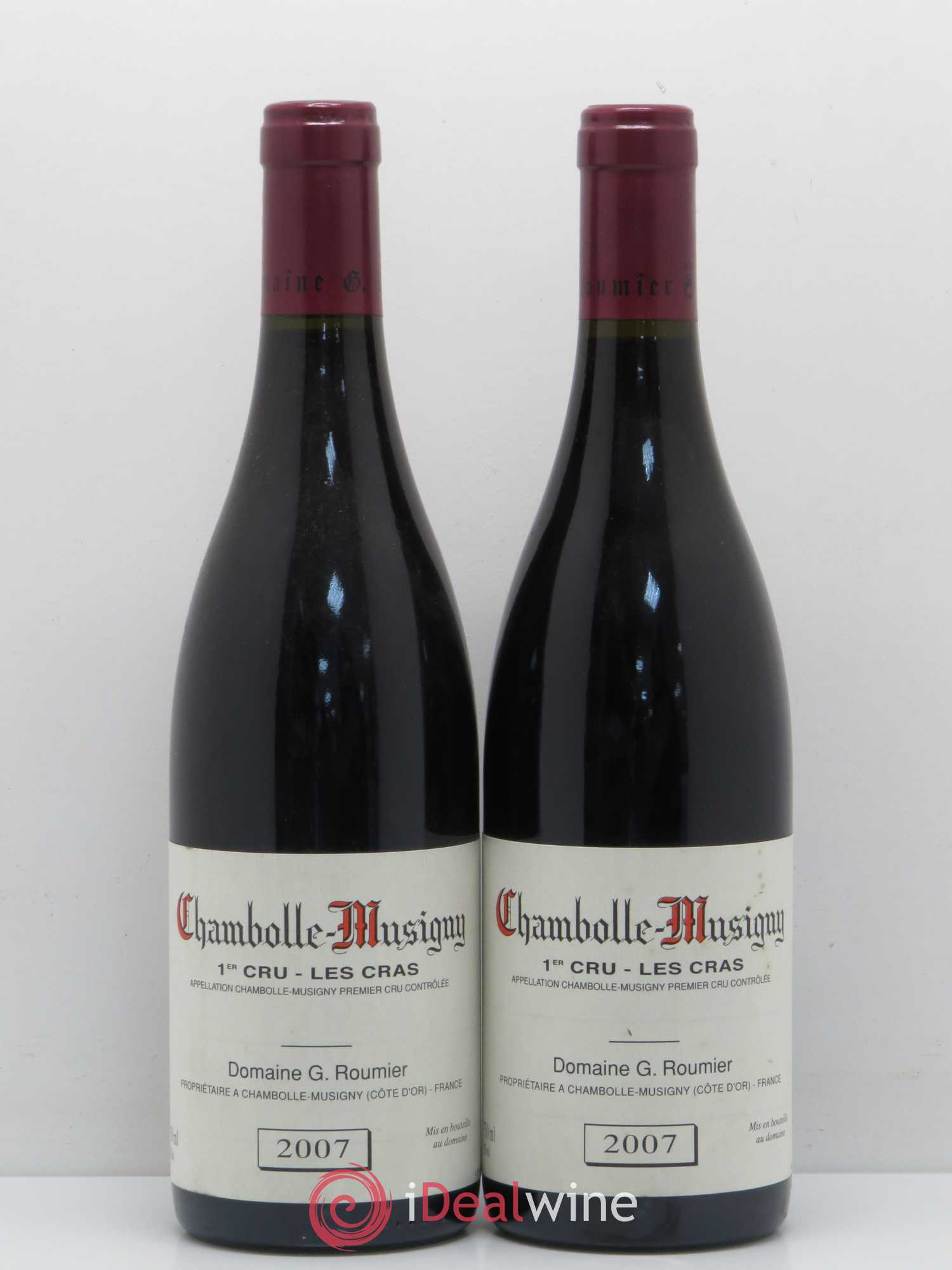 Chambolle-Musigny 1er Cru Les Cras Georges Roumier (Domaine) 2007 - Lot de 2 bouteilles - 0