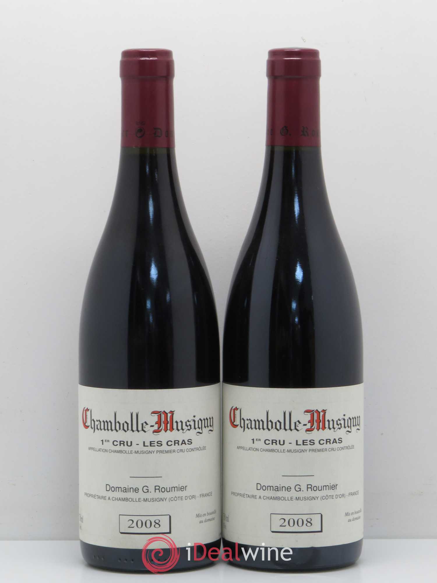 Chambolle-Musigny 1er Cru Les Cras Georges Roumier (Domaine) 2008 - Lot de 2 bouteilles - 0