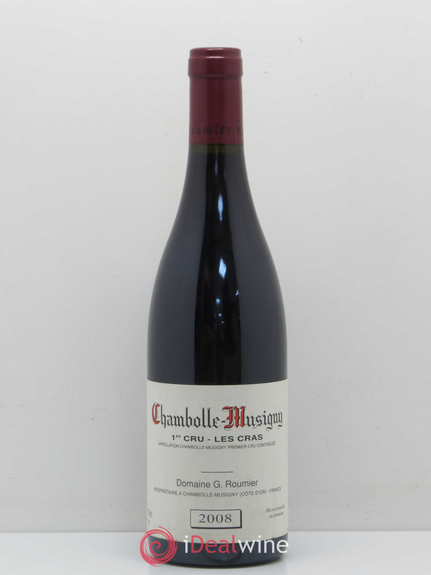 Chambolle-Musigny 1er Cru Les Cras Georges Roumier (Domaine) 2008 - Lot de 1 bouteille - 0