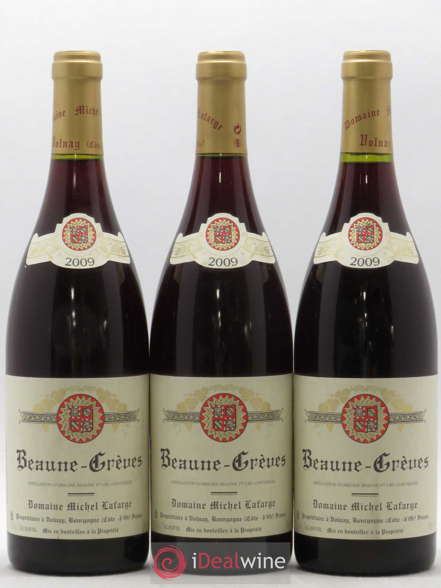 Beaune 1er Cru Grèves Lafarge (Domaine) 2009 - Lot de 3 bouteilles - 0