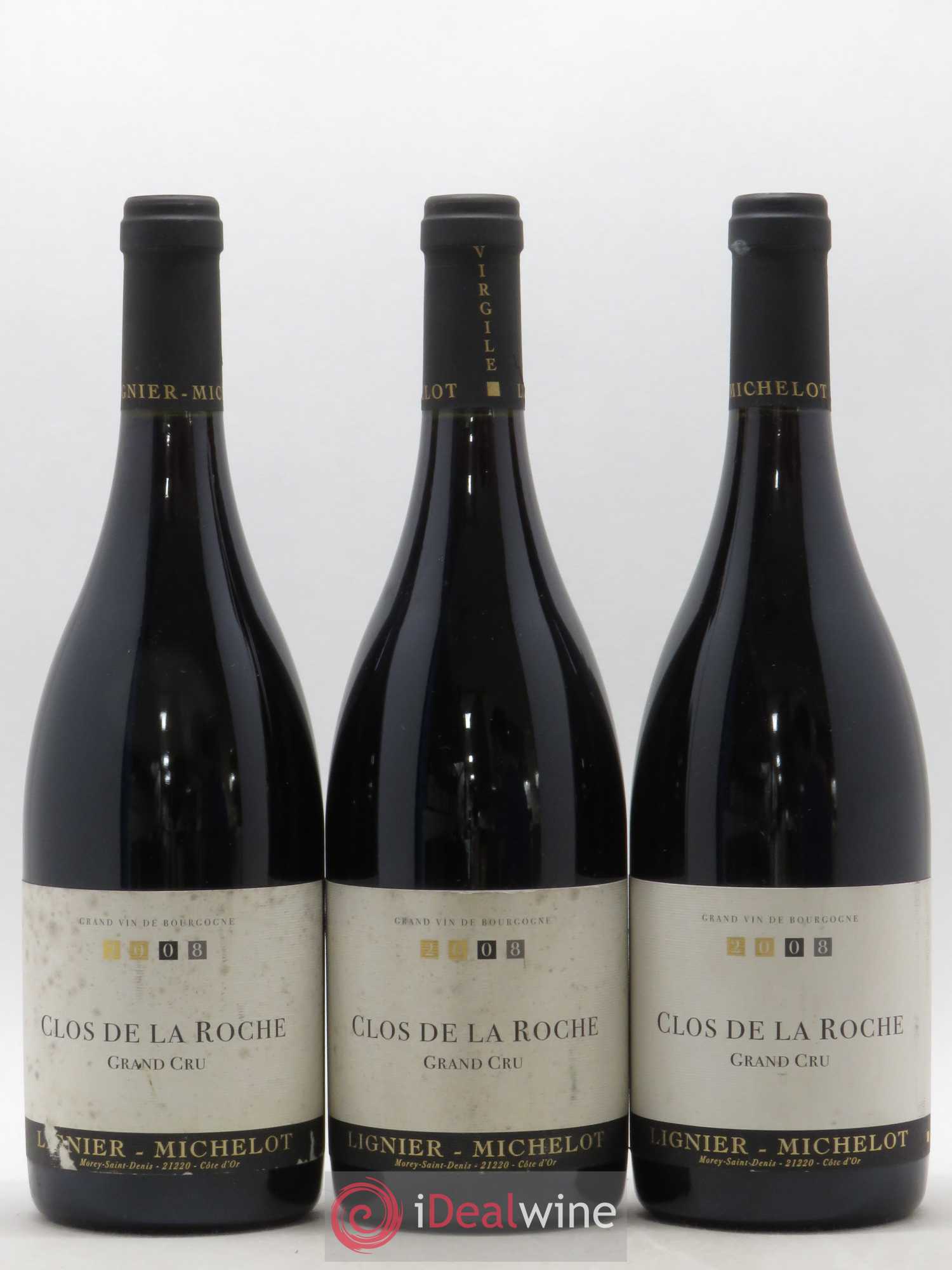 Clos de la Roche Grand Cru Lignier-Michelot (Domaine) 2008 - Lot de 3 bouteilles - 0