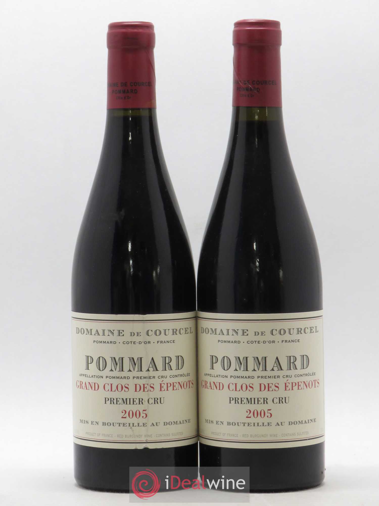 Pommard 1er Cru Grand Clos des Epenots de Courcel (Domaine) 2005 - Lot de 2 bouteilles - 0