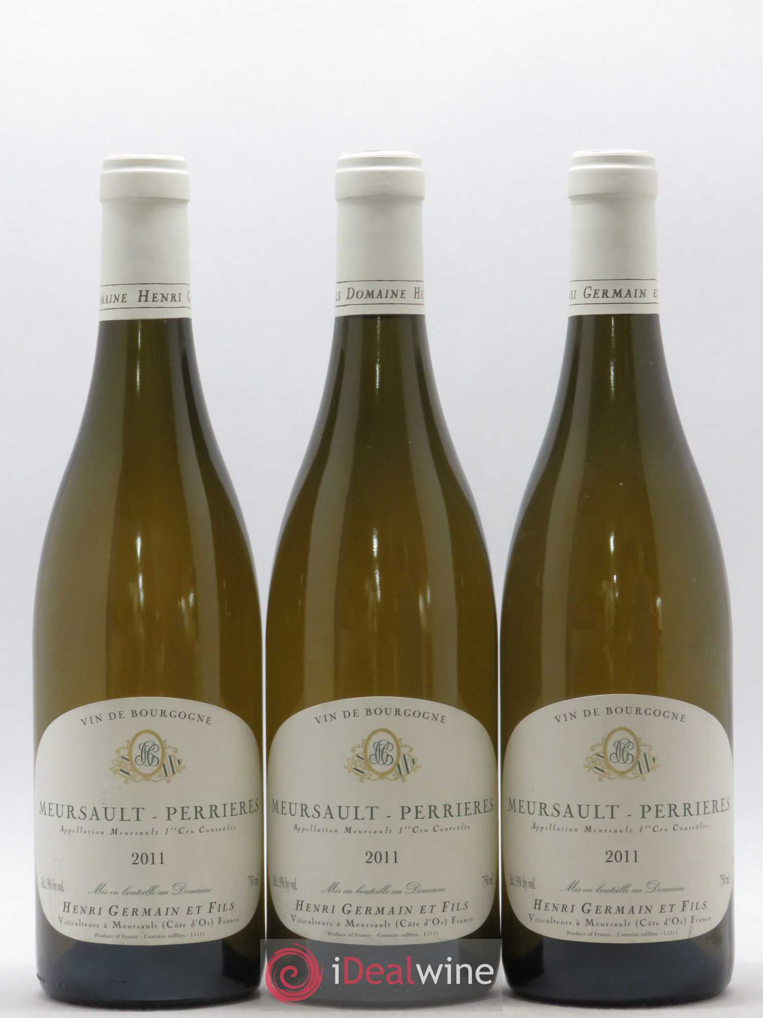 Meursault 1er Cru Perrières Henri Germain 2011 - Lot de 3 bouteilles - 0