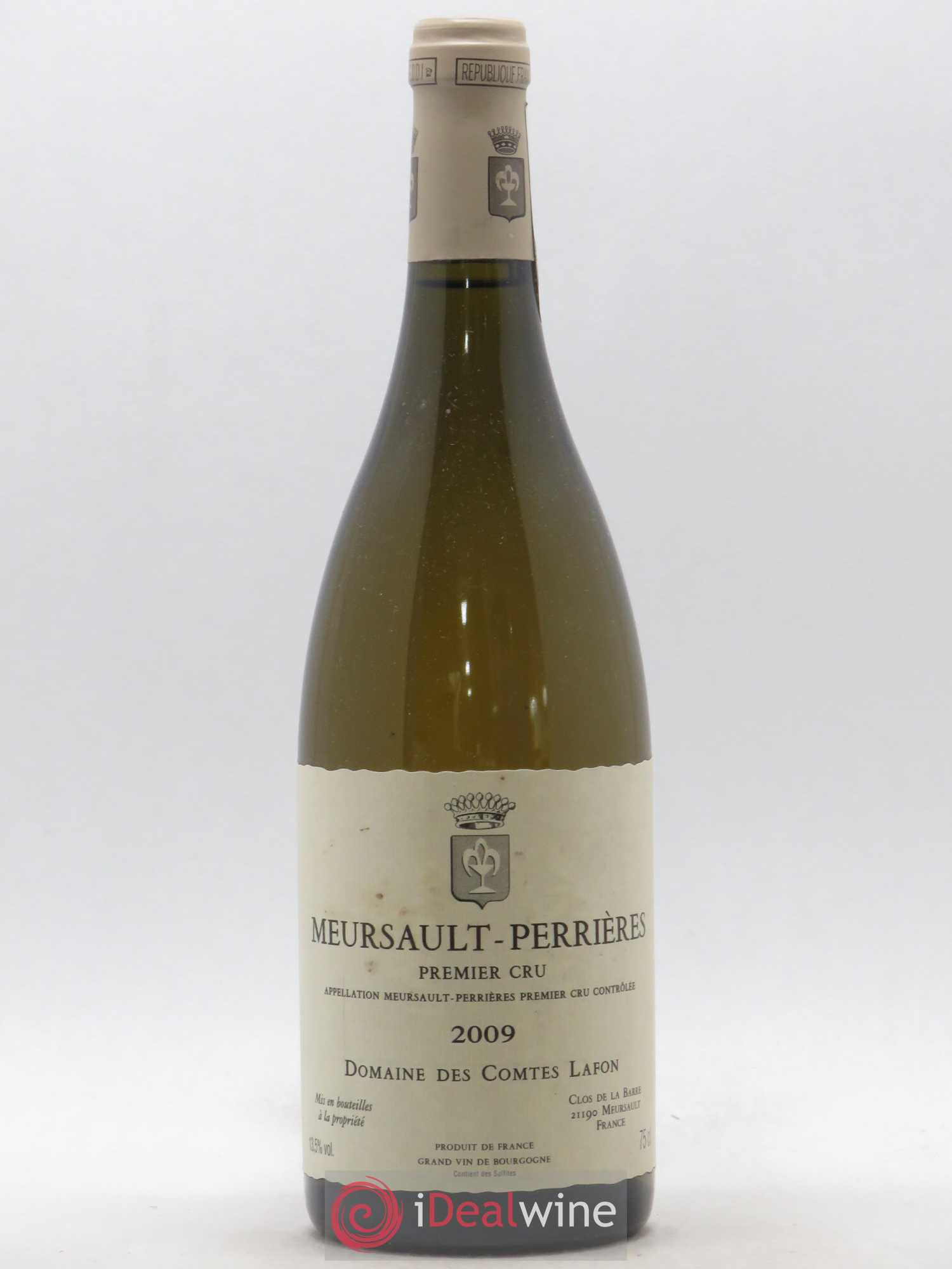 Meursault 1er Cru Perrières Comtes Lafon (Domaine des) 2009 - Posten von 1 Flasche - 0