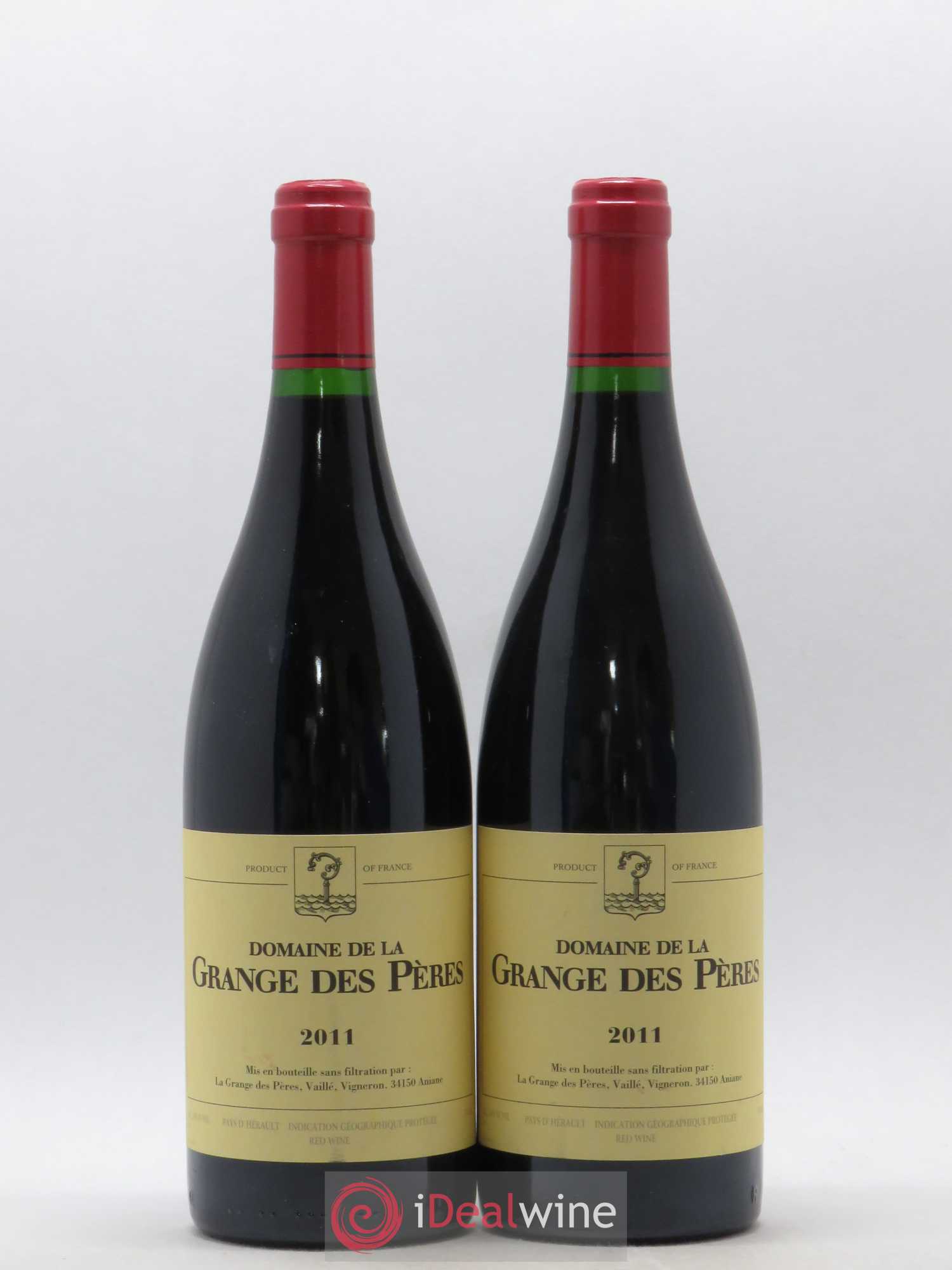 Pays d'Hérault Grange des Pères Laurent Vaillé 2011 - Lot de 2 bouteilles - 0
