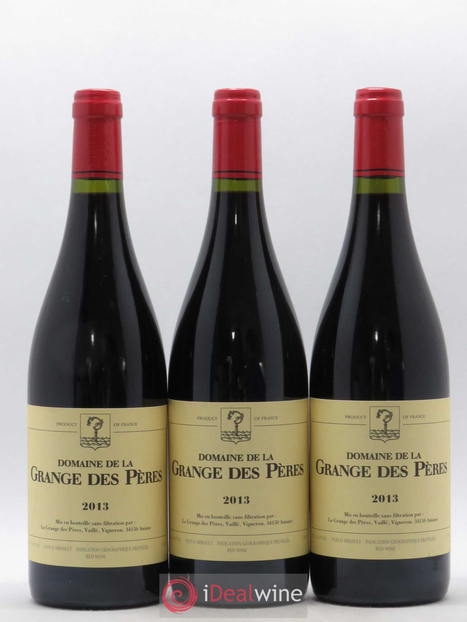 Pays d'Hérault Grange des Pères Laurent Vaillé 2013 - Lot de 3 bouteilles - 0