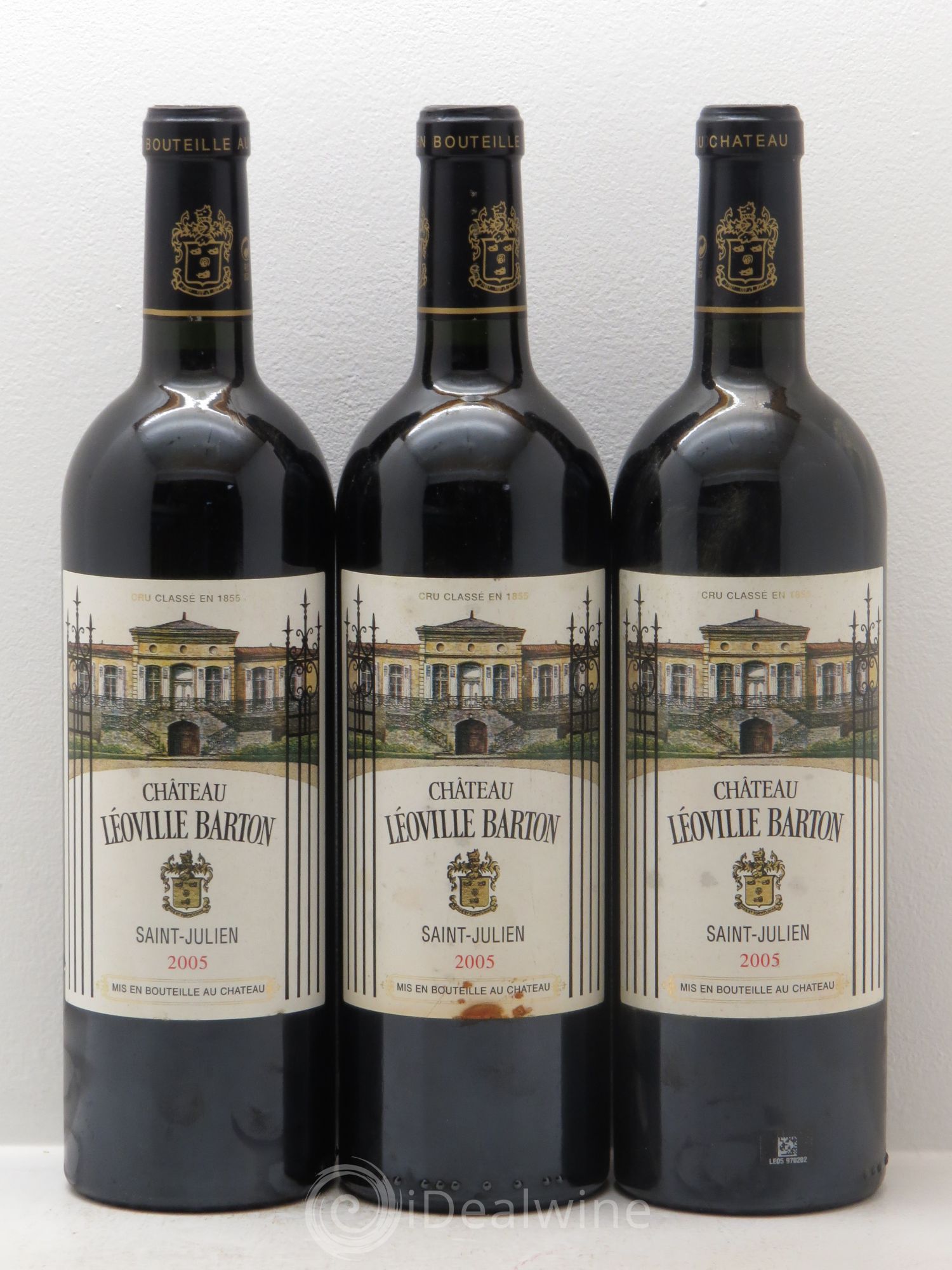 Château Léoville Barton 2ème Grand Cru Classé 2005 - Lot de 3 bouteilles - 0