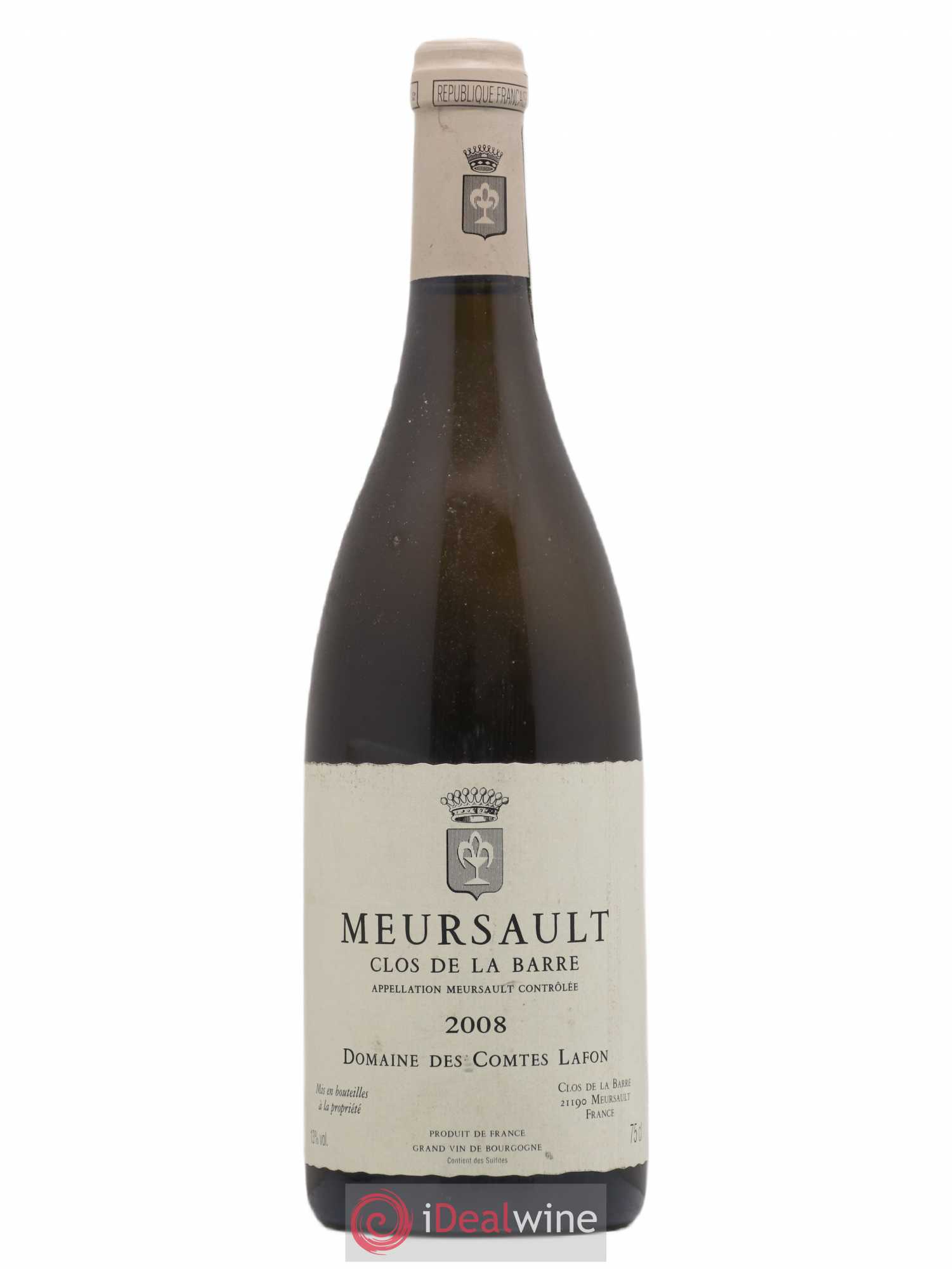 Meursault Clos de la Barre Comtes Lafon (Domaine des) 2008 - Lot de 1 bouteille - 0