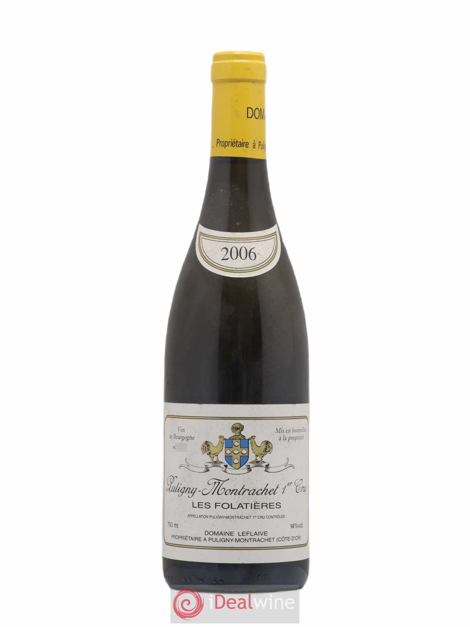 Puligny-Montrachet 1er Cru Les Folatières Leflaive (Domaine) 2006 - Lot de 1 bouteille - 0