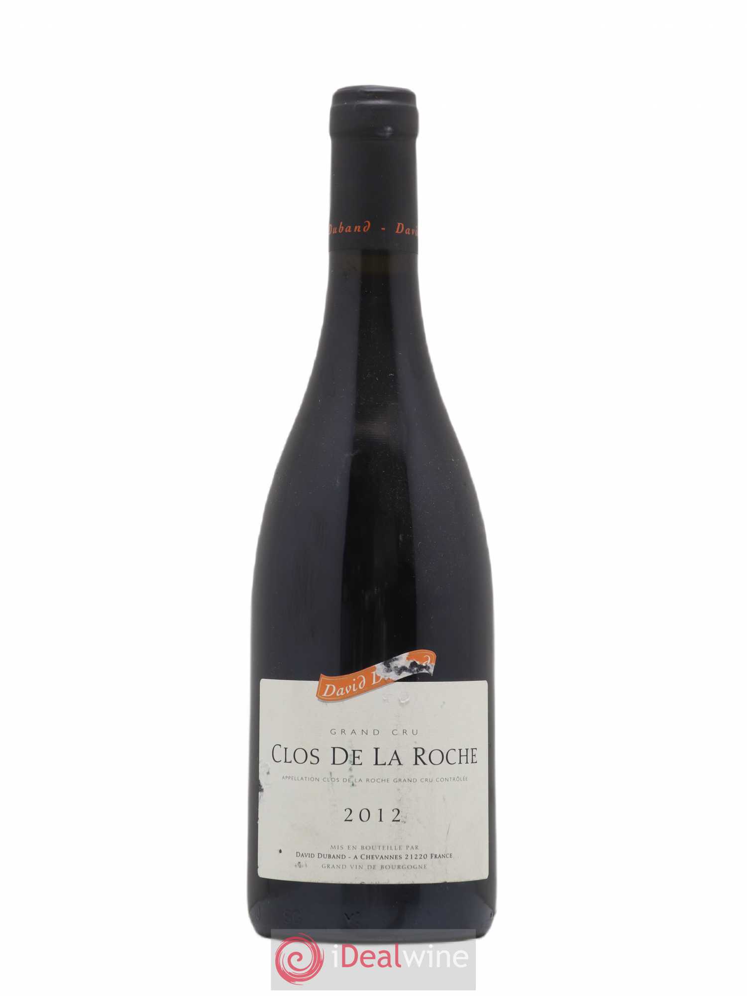 Clos de la Roche Grand Cru David Duband (Domaine) 2012 - Lot de 1 bouteille - 0