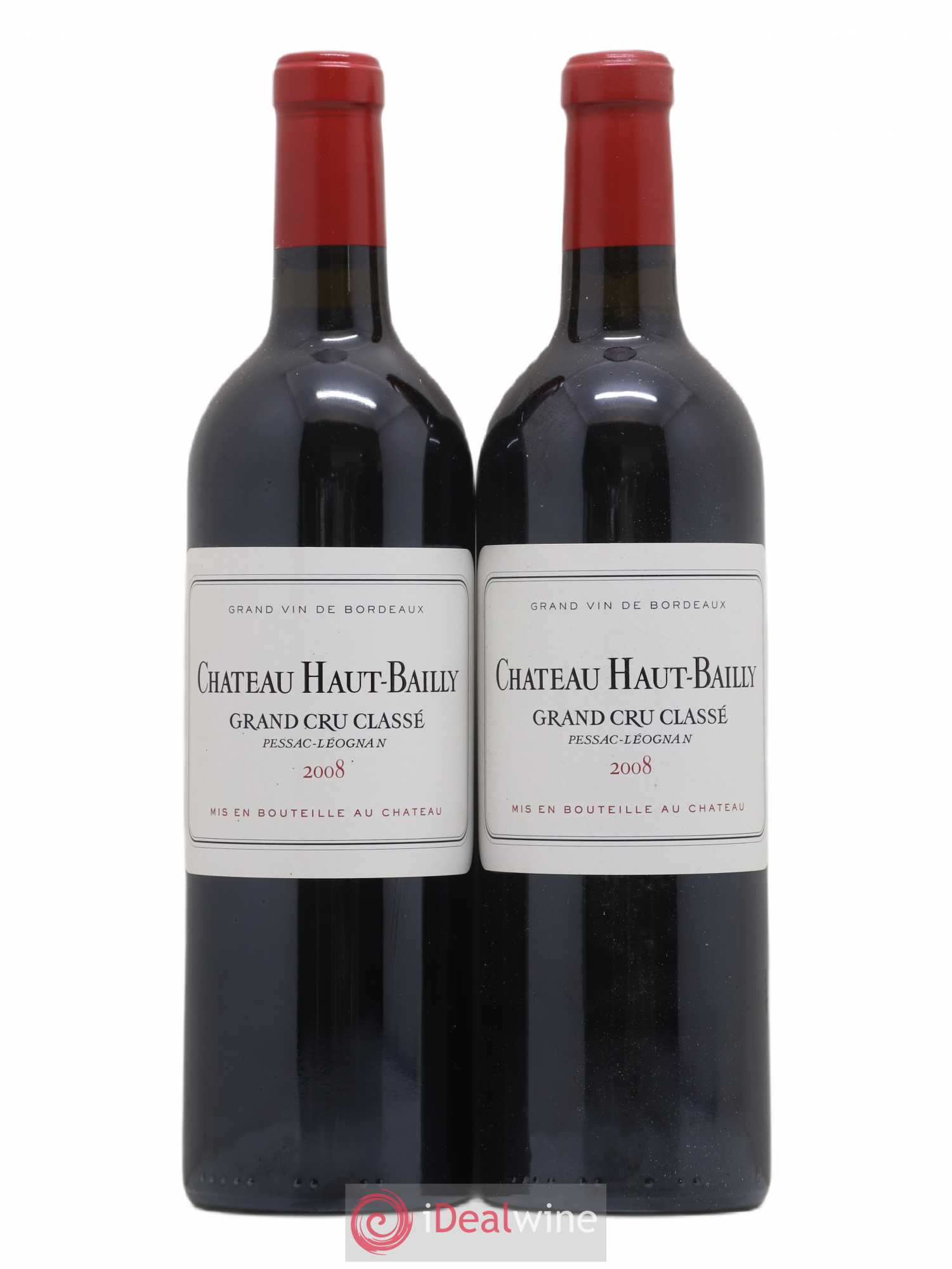 Château Haut-Bailly Cru Classé de Graves 2008 - Lot de 2 bouteilles - 0