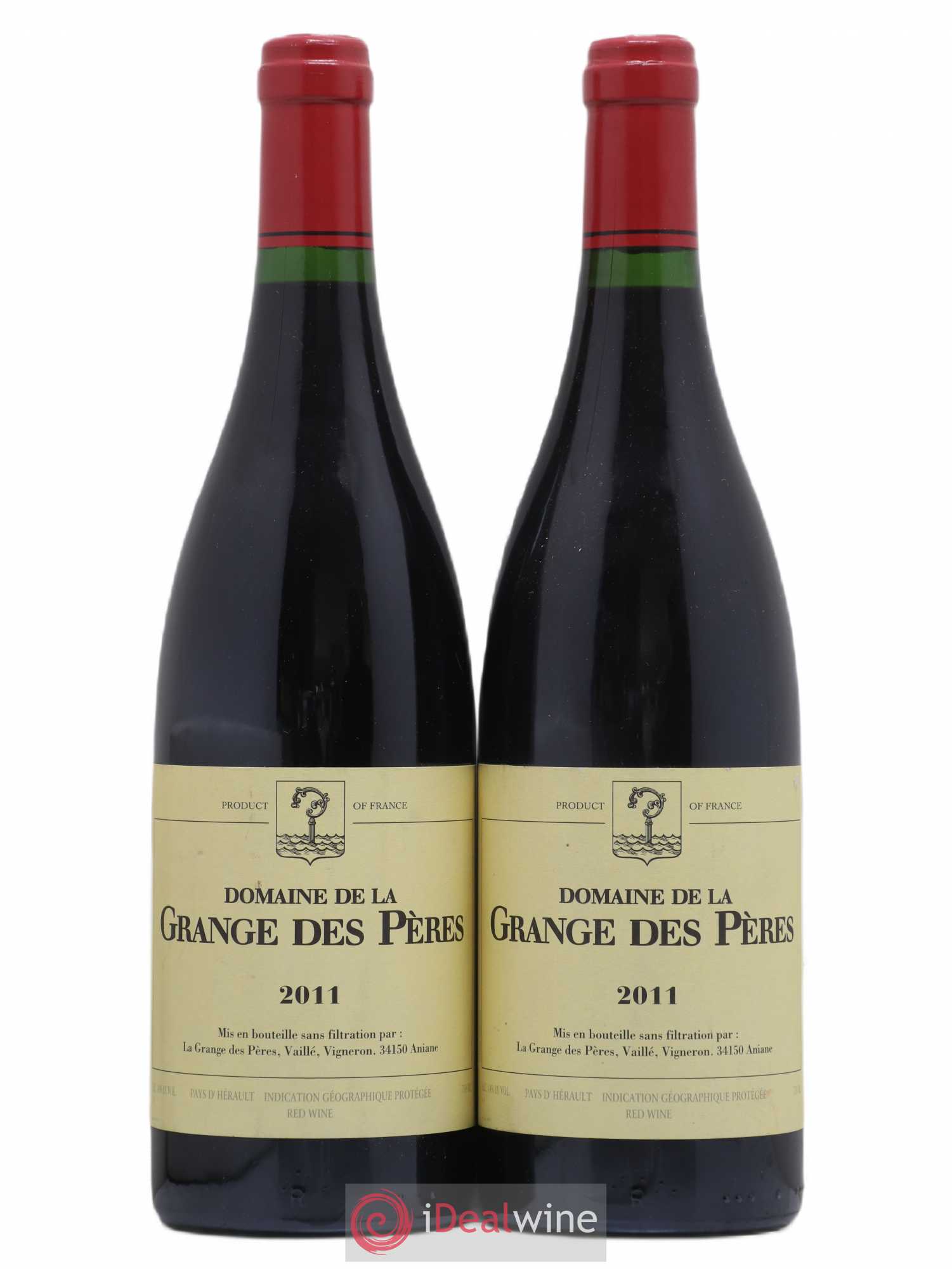 Pays d'Hérault Grange des Pères Laurent Vaillé 2011 - Lot de 2 bouteilles - 0