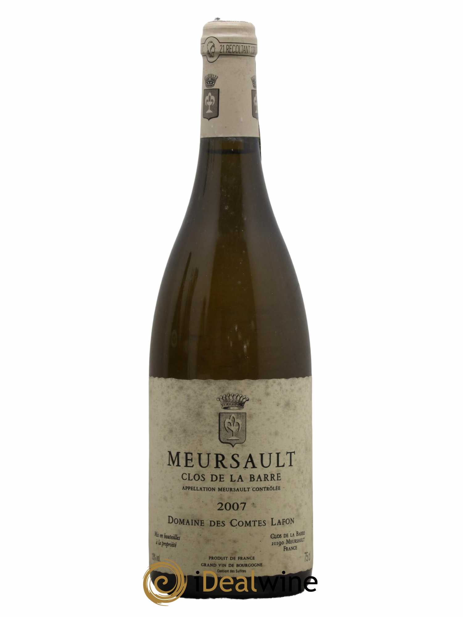 Meursault Clos de la Barre Comtes Lafon (Domaine des) 2007 - Lot de 1 bouteille - 0