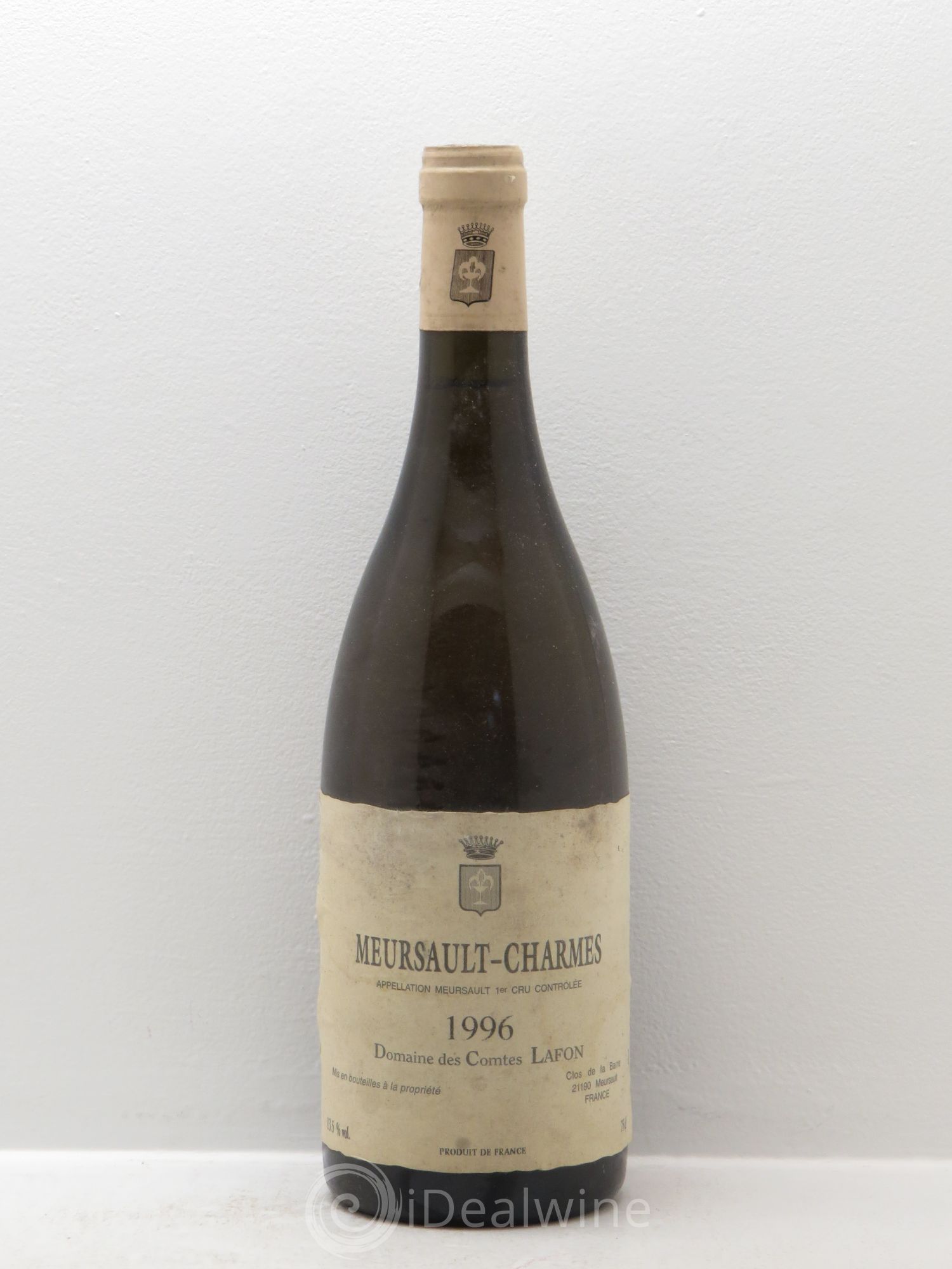 Meursault 1er Cru Charmes Comtes Lafon (Domaine des) 1996 - Lot de 1 bouteille - 0