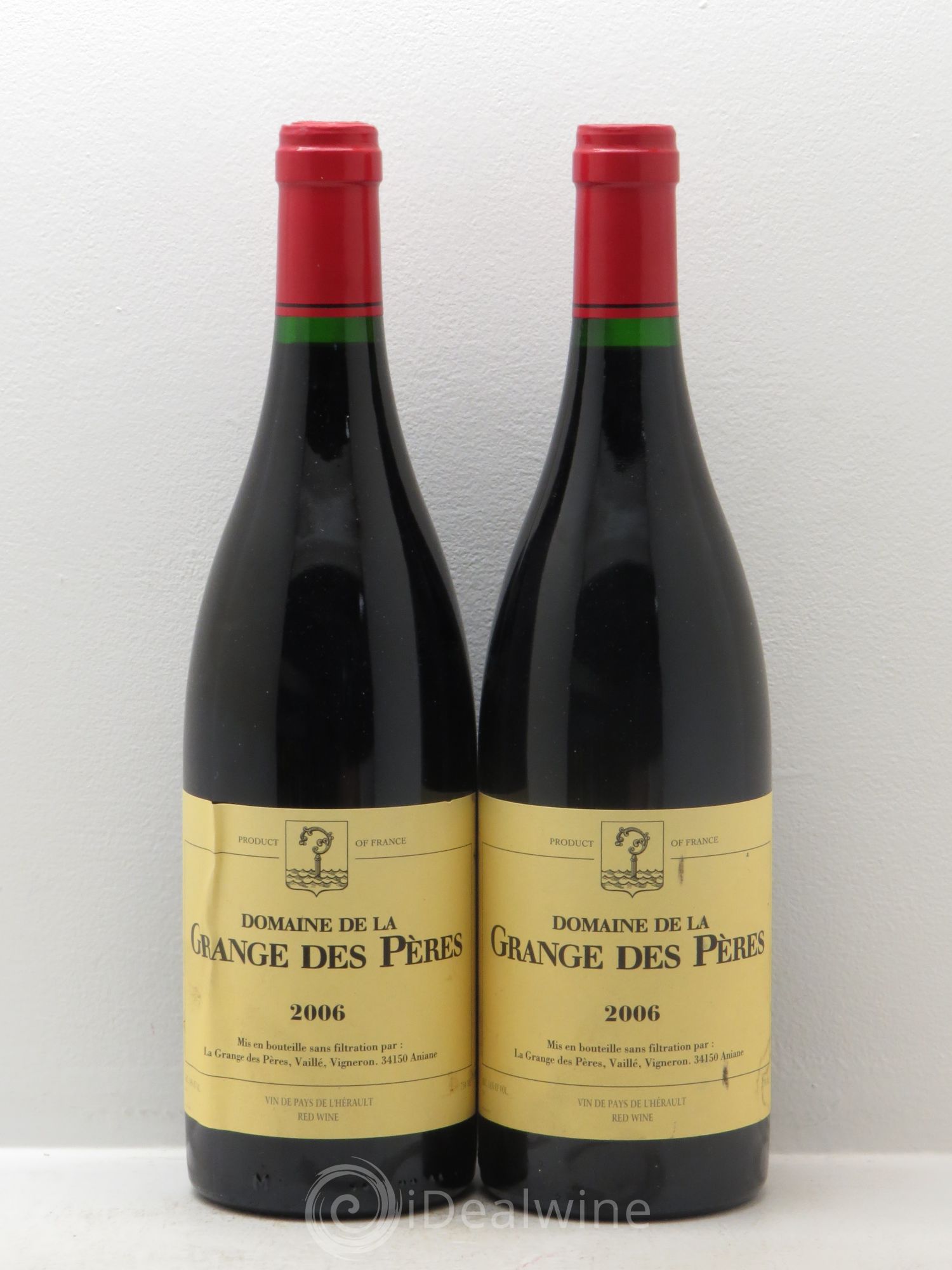 Pays d'Hérault Grange des Pères Laurent Vaillé 2006 - Lot de 2 bouteilles - 0