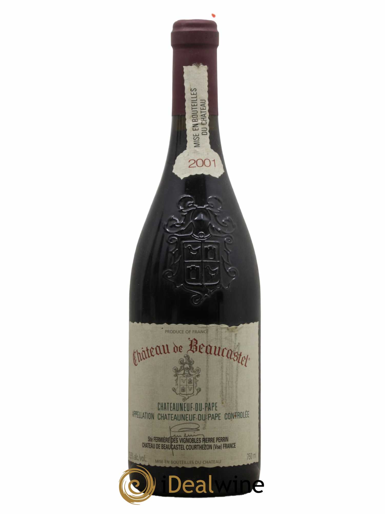 Châteauneuf-du-Pape Château de Beaucastel Famille Perrin 2001 - Lot de 1 bouteille - 0