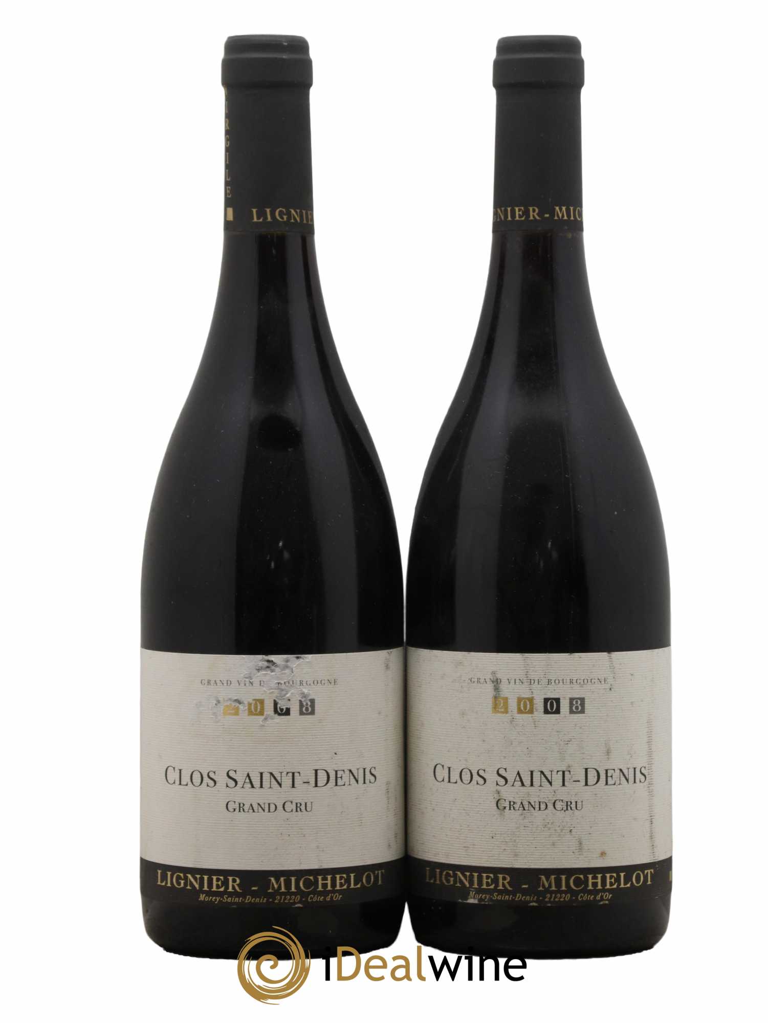 Clos Saint-Denis Grand Cru Lignier Michelot 2008 - Lot de 2 bouteilles - 0