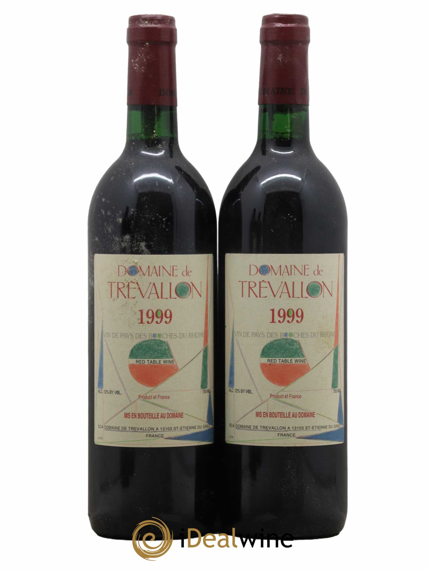 VDP Bouches du Rhône Trévallon (Domaine de) Eloi Dürrbach 1999 - Lot de 2 bouteilles - 0