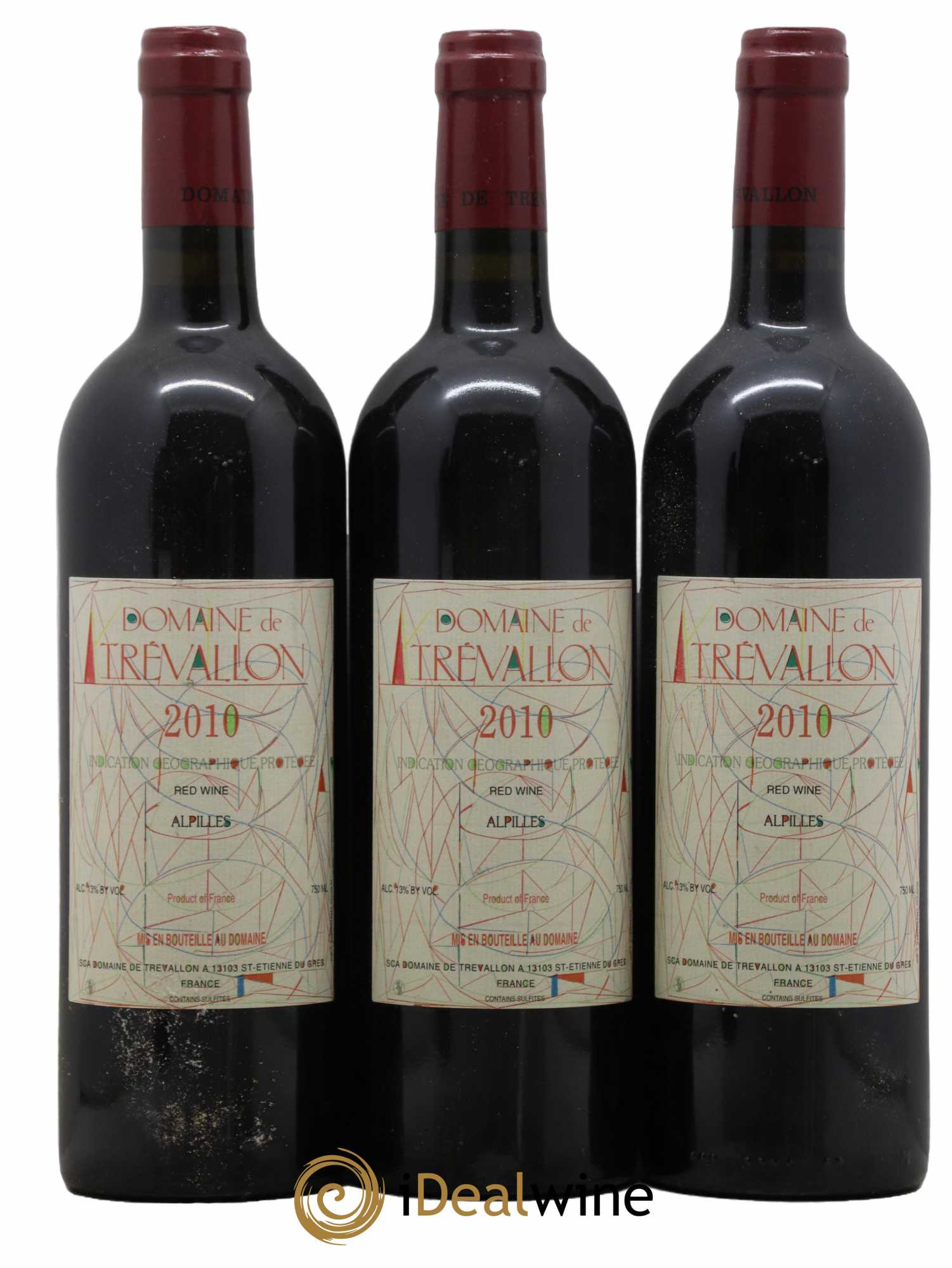 Alpilles Trévallon (Domaine de) Eloi Dürrbach 2010 - Lot de 3 bouteilles - 0